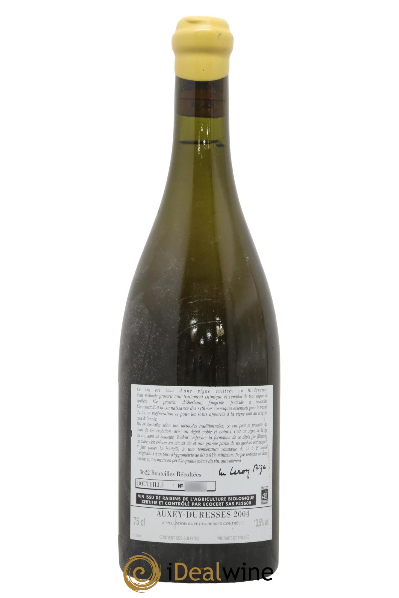 Auxey-Duresses d'Auvenay (Domaine)  2004 - Lot de 1 bouteille - 1