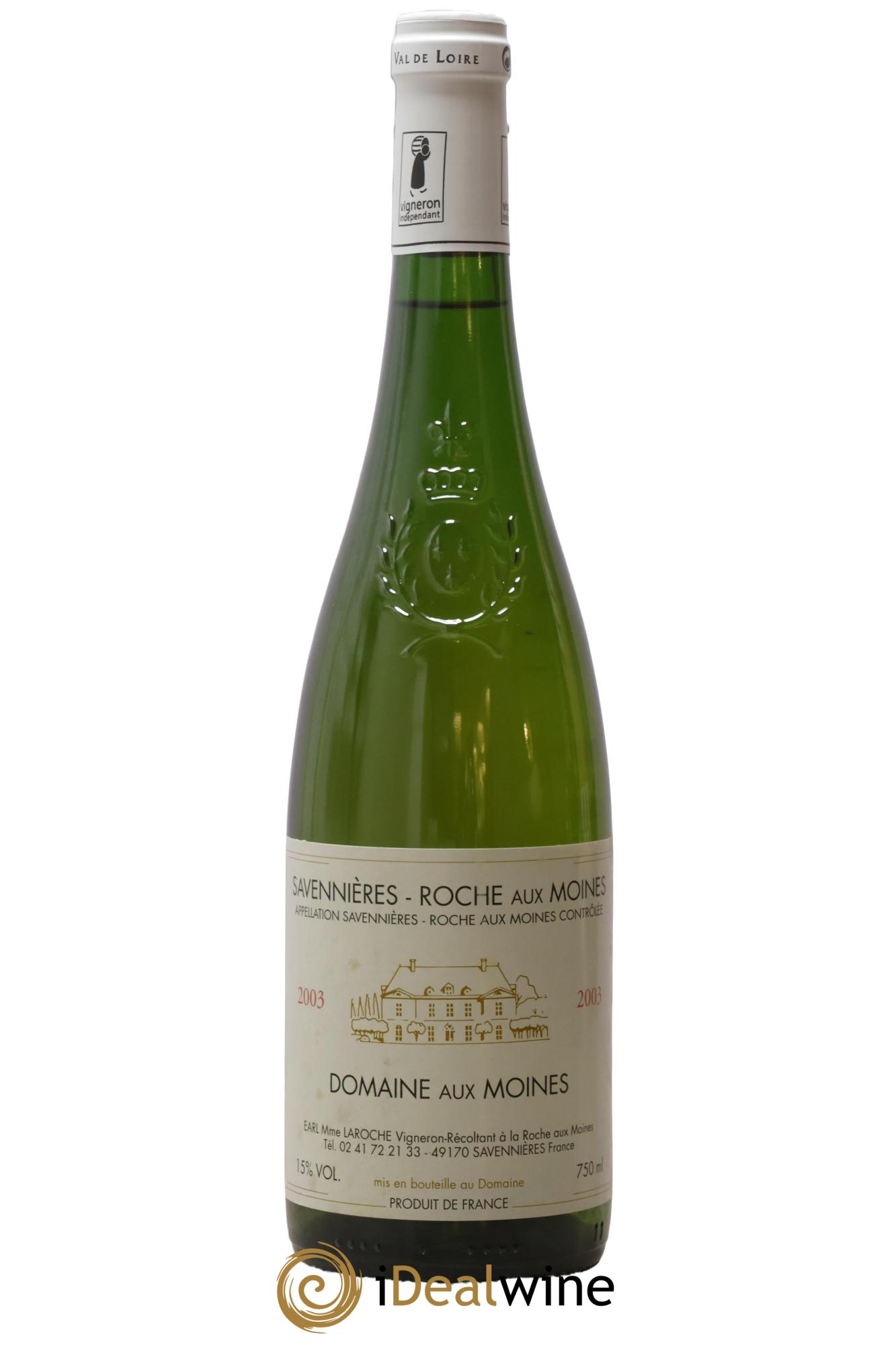 Savennières Roche aux Moines Domaine aux Moines 2003 - Posten von 1 Flasche - 0