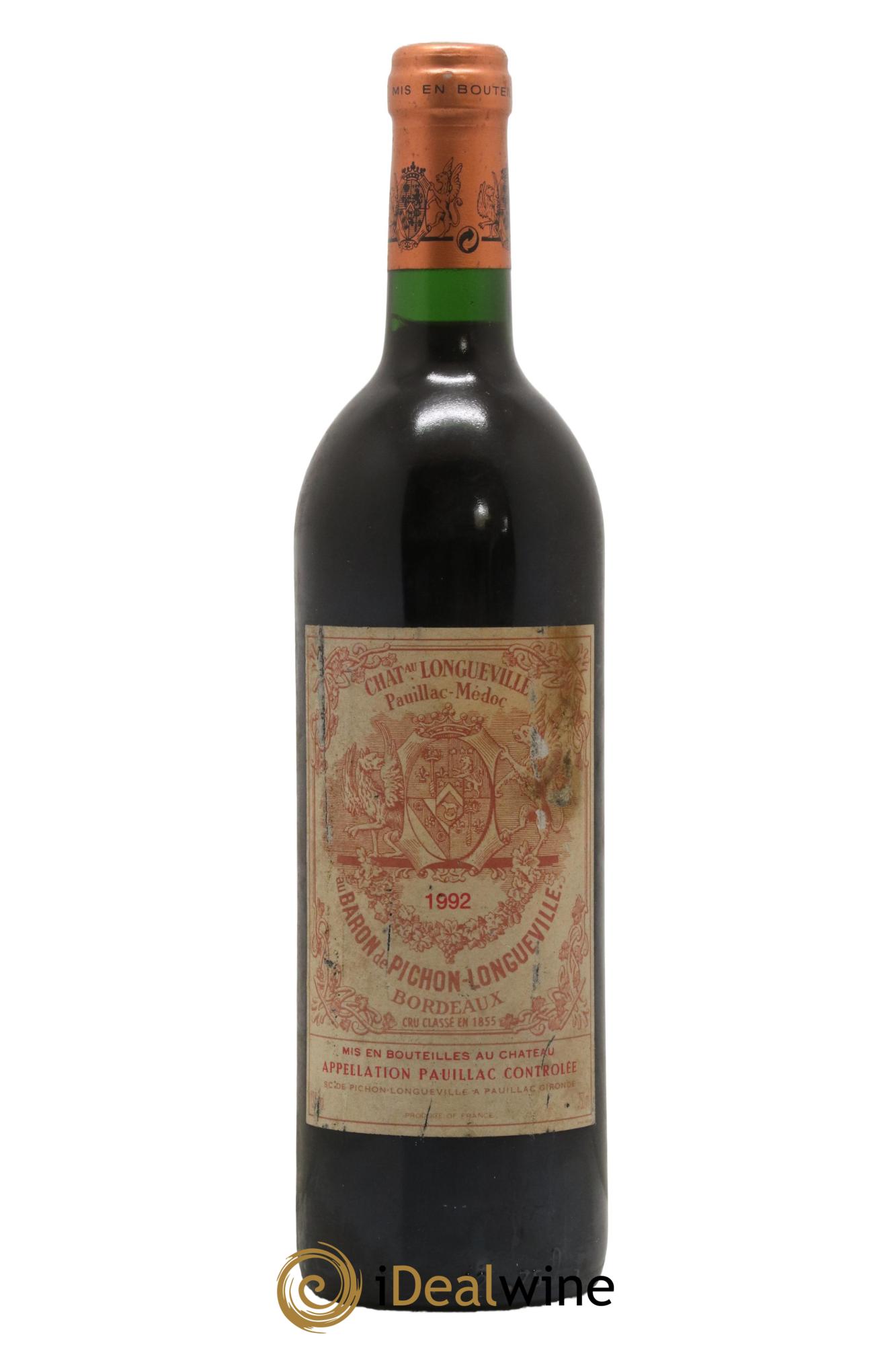 Pichon Longueville Baron 2ème Grand Cru Classé 1992 - Lot de 1 bouteille - 0