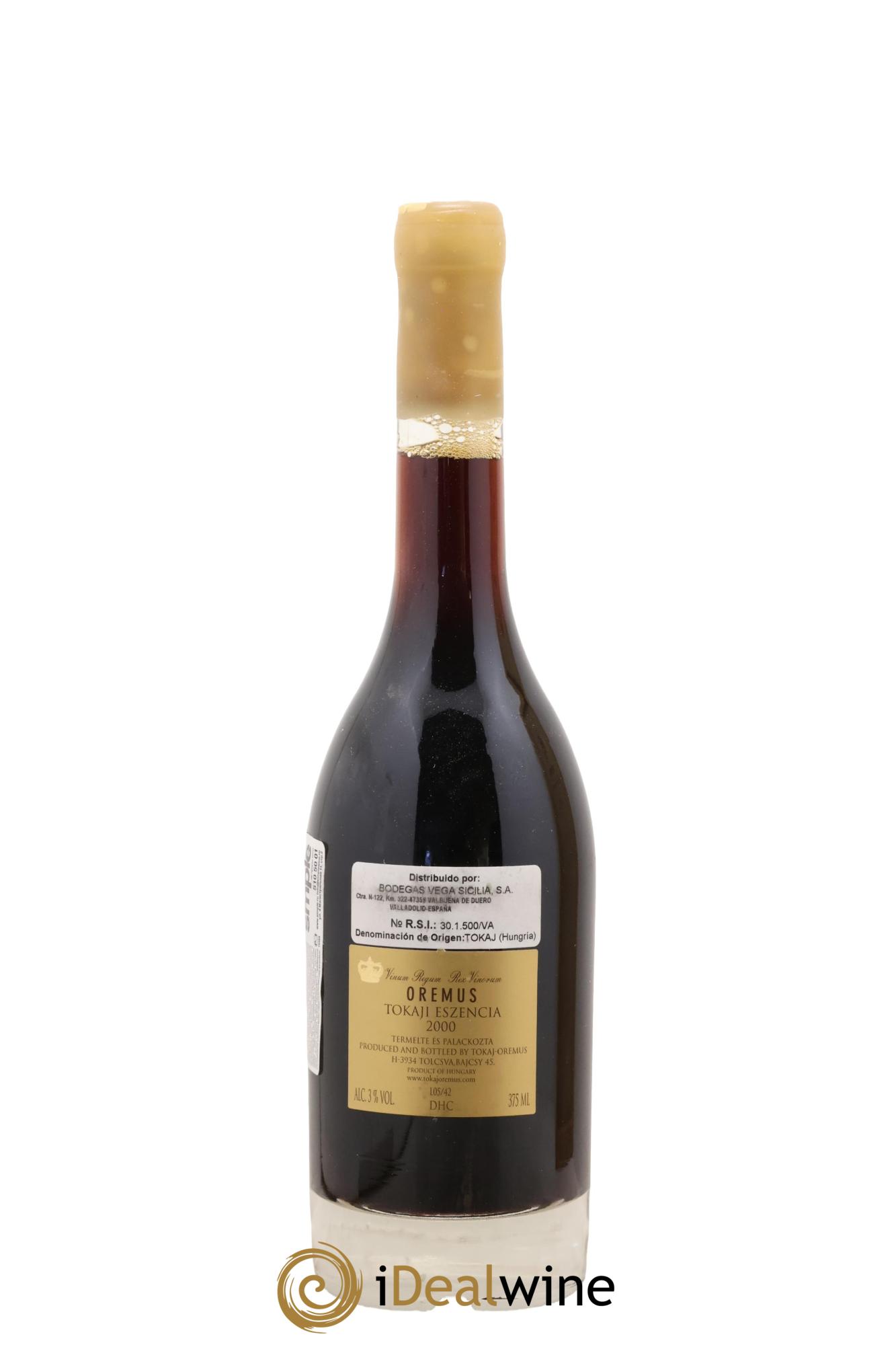 Tokaj Aszu Eszencia Oremus by Vega Sicilia 2000 - Lotto di 1 mezza bottiglia - 1