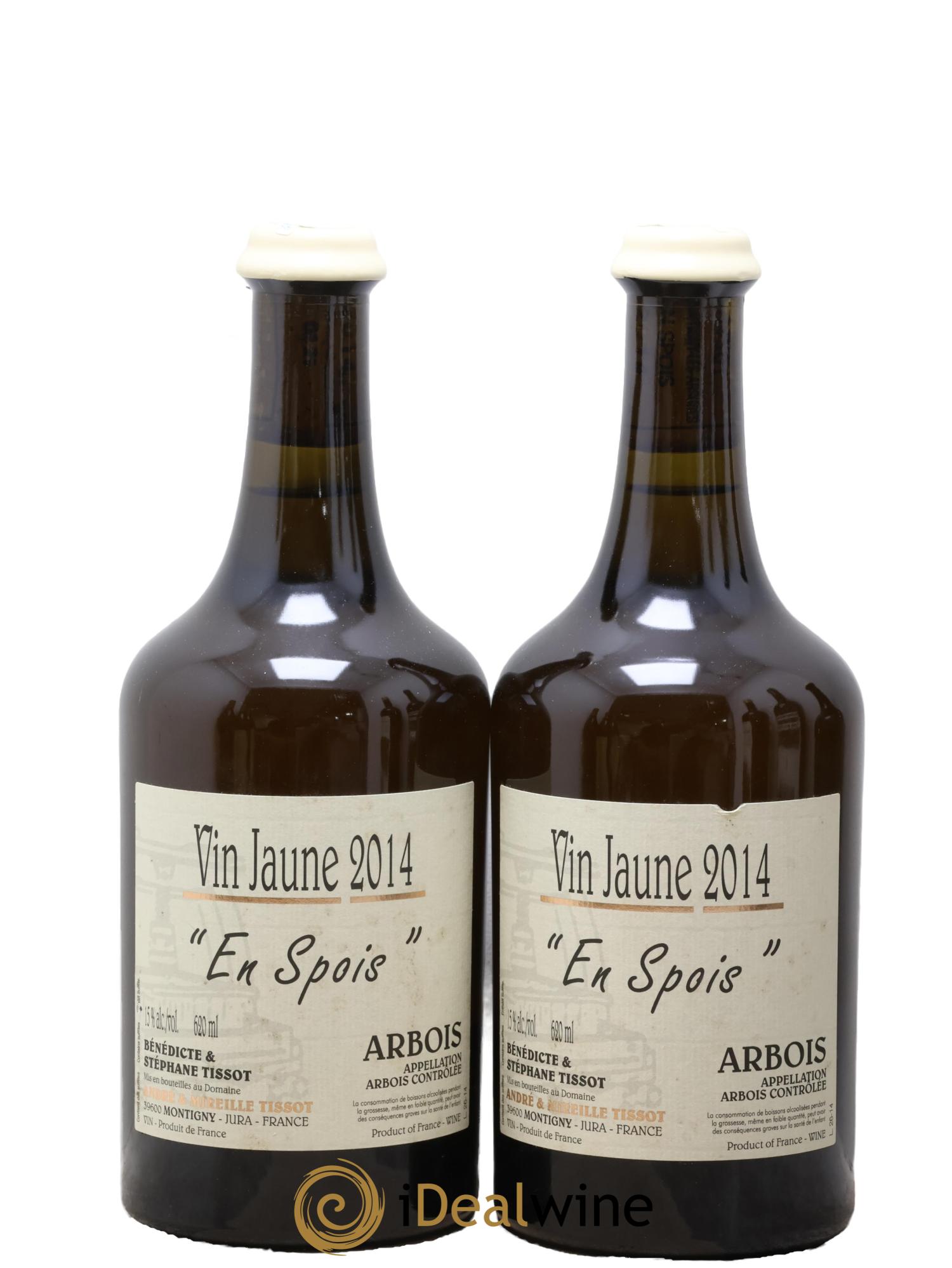 Arbois Vin Jaune En Spois Bénédicte et Stéphane Tissot 2014 - Lotto di 2 clavelin - 0