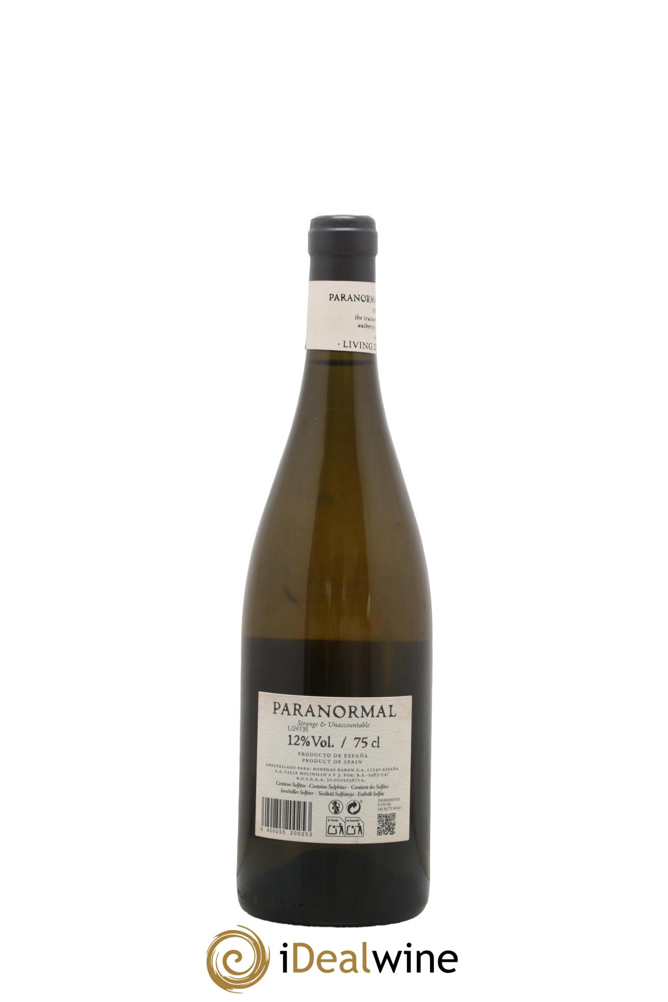 Espagne Vino Blanco Paranormal Bodegas Baron - Lot de 1 bouteille - 1