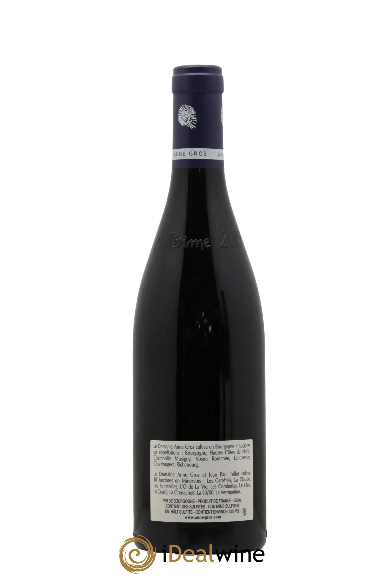 Echezeaux Grand Cru Les Loachausses Anne Gros 2019 - Lot de 1 bouteille - 1