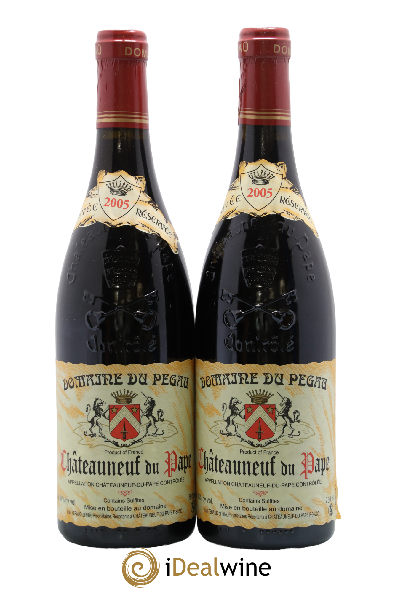 Châteauneuf-du-Pape Domaine du Pégau Cuvée Réservée Paul et Laurence Féraud 2005 - Lot de 2 bouteilles - 0