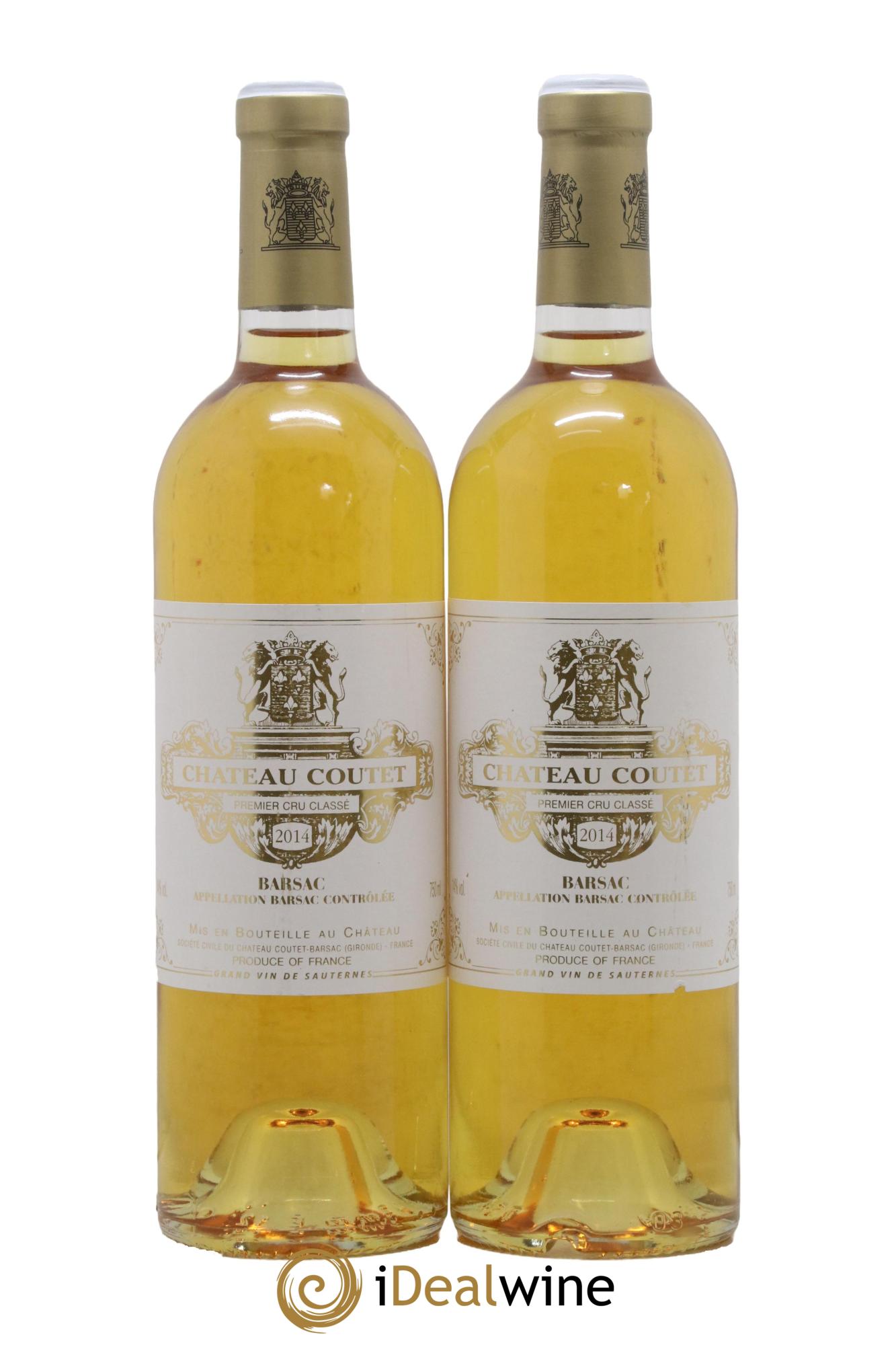 Château Coutet 1er Grand Cru Classé 2014 - Lotto di 2 bottiglie - 0