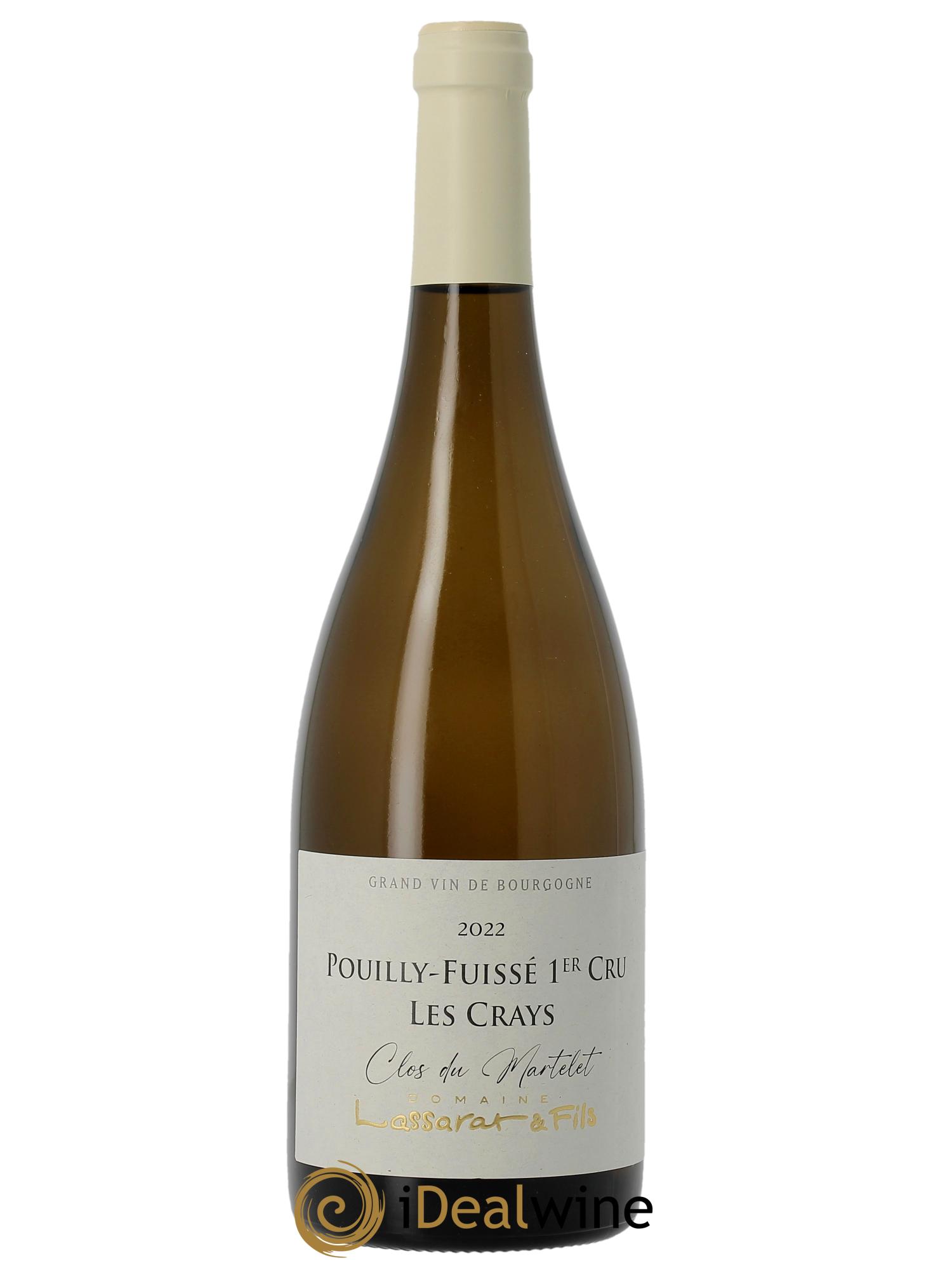 Pouilly-Fuissé 1er Cru Les Crays - Clos du Martelet Domaine Lassarat 2022 - Lot of 1 bottle - 0