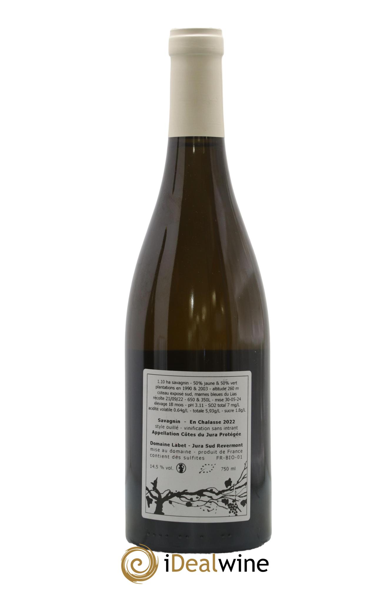 Côtes du Jura Fleur de Savagnin En Chalasse Romain - Julien  - Charline Labet 2022 - Posten von 1 Flasche - 1