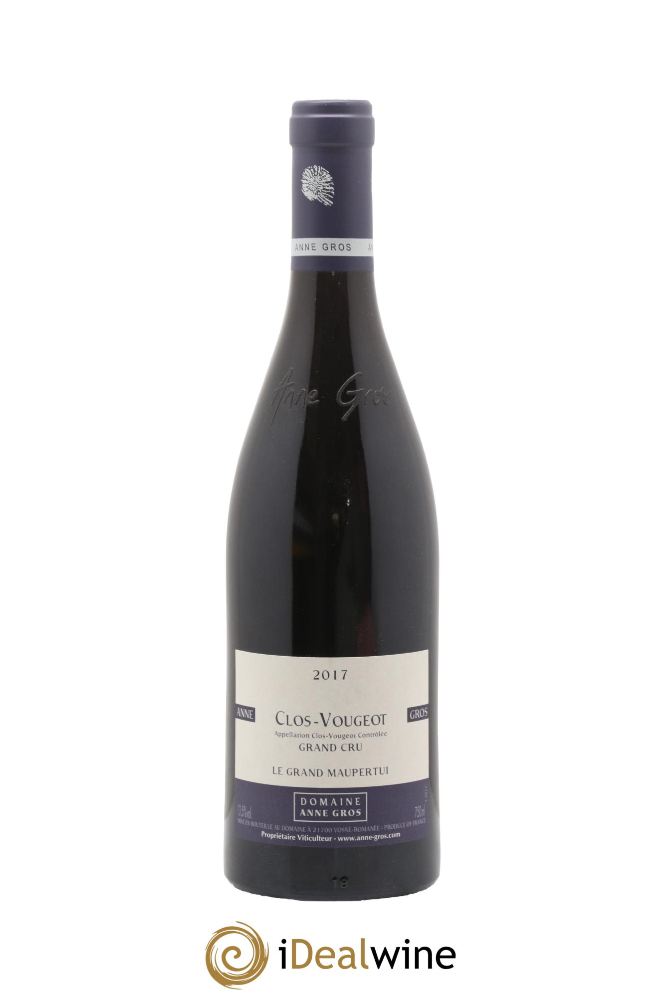 Clos de Vougeot Grand Cru Le Grand Maupertui Anne Gros 2017 - Lot de 1 bouteille - 0