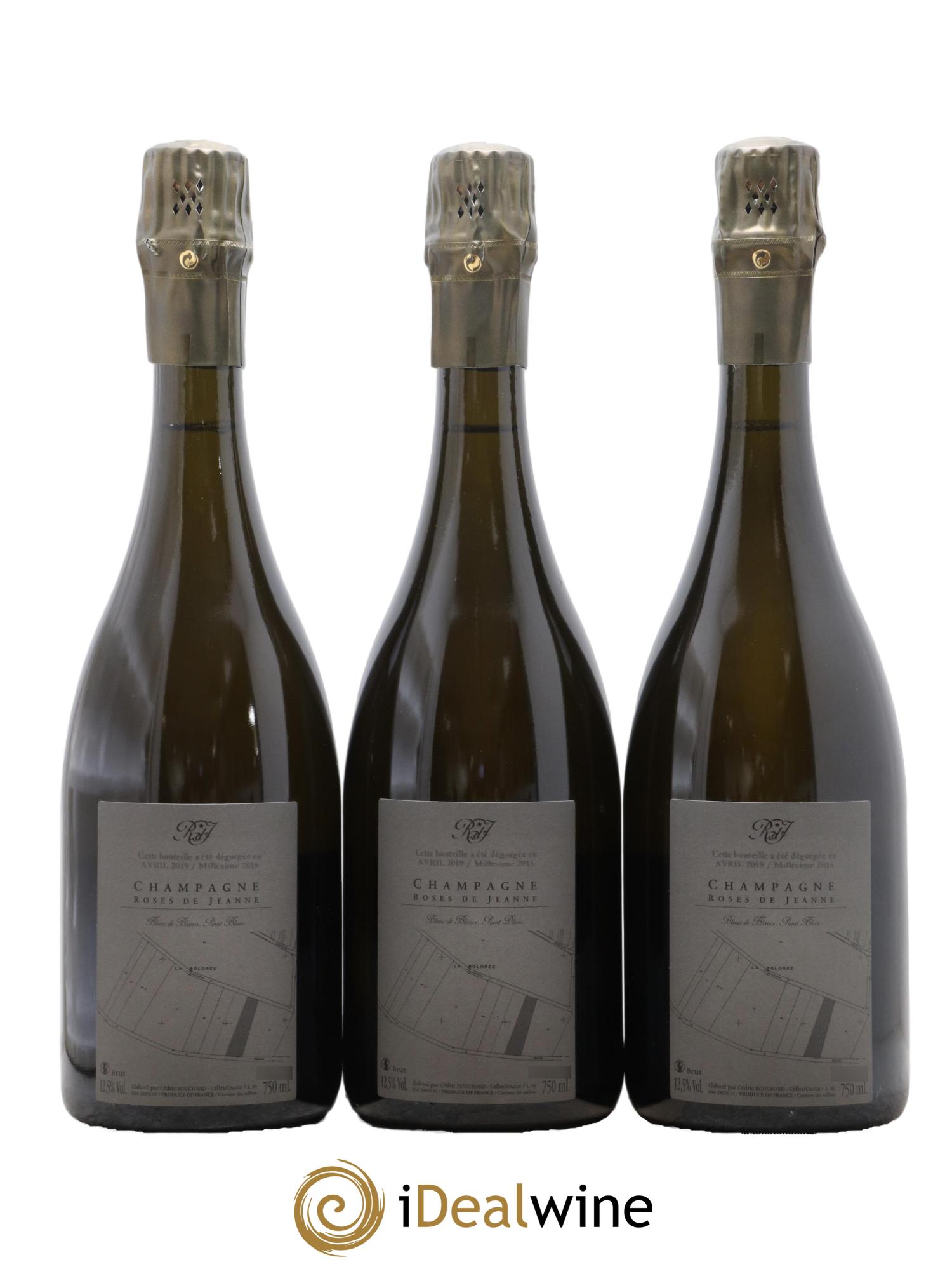 Roses de Jeanne La Bolorée Cédric Bouchard 2015 - Lot de 3 bouteilles - 1