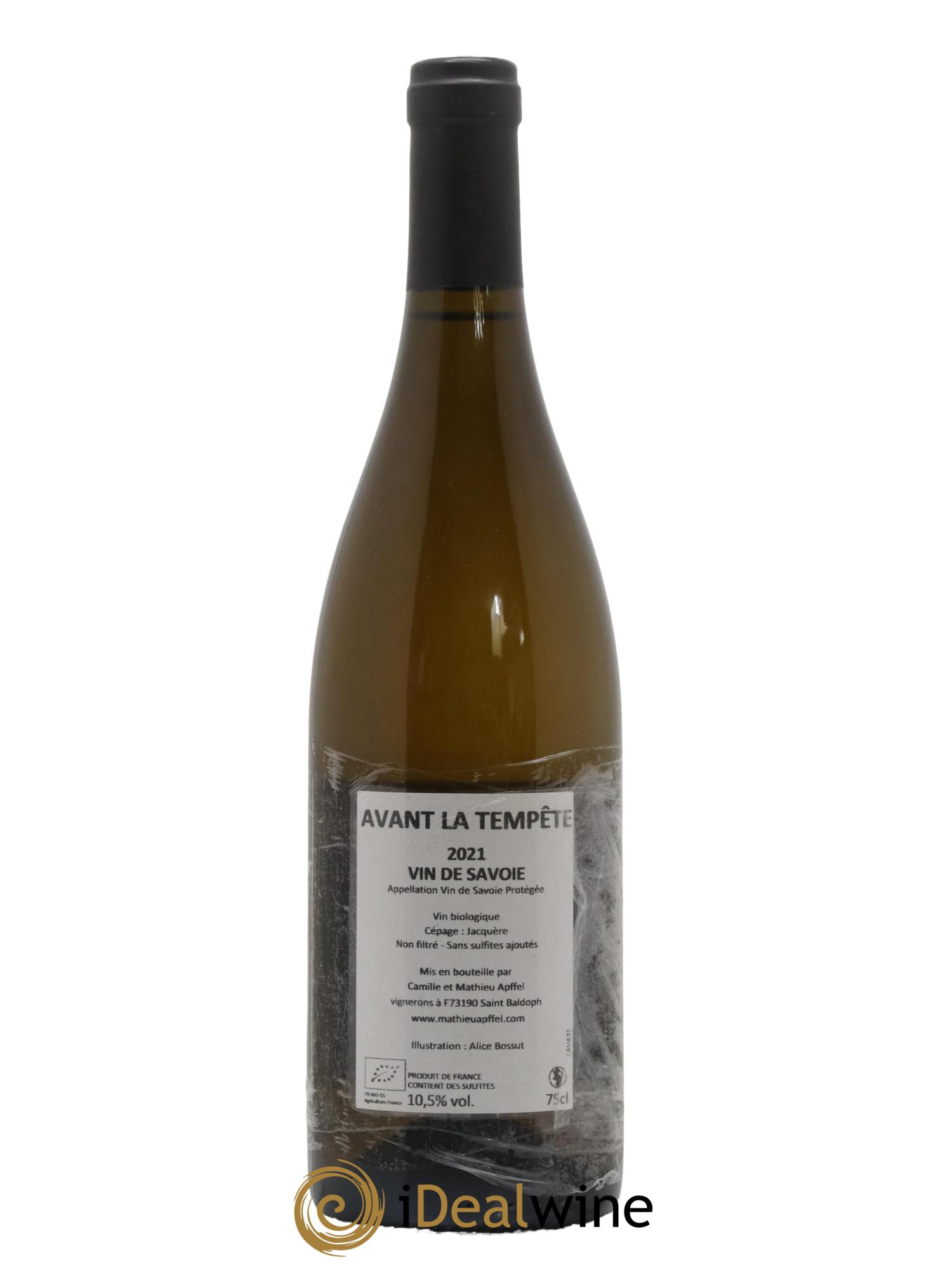 Vin de Savoie Avant la Tempête Mathieu Apffel 2021 - Posten von 1 Flasche - 1