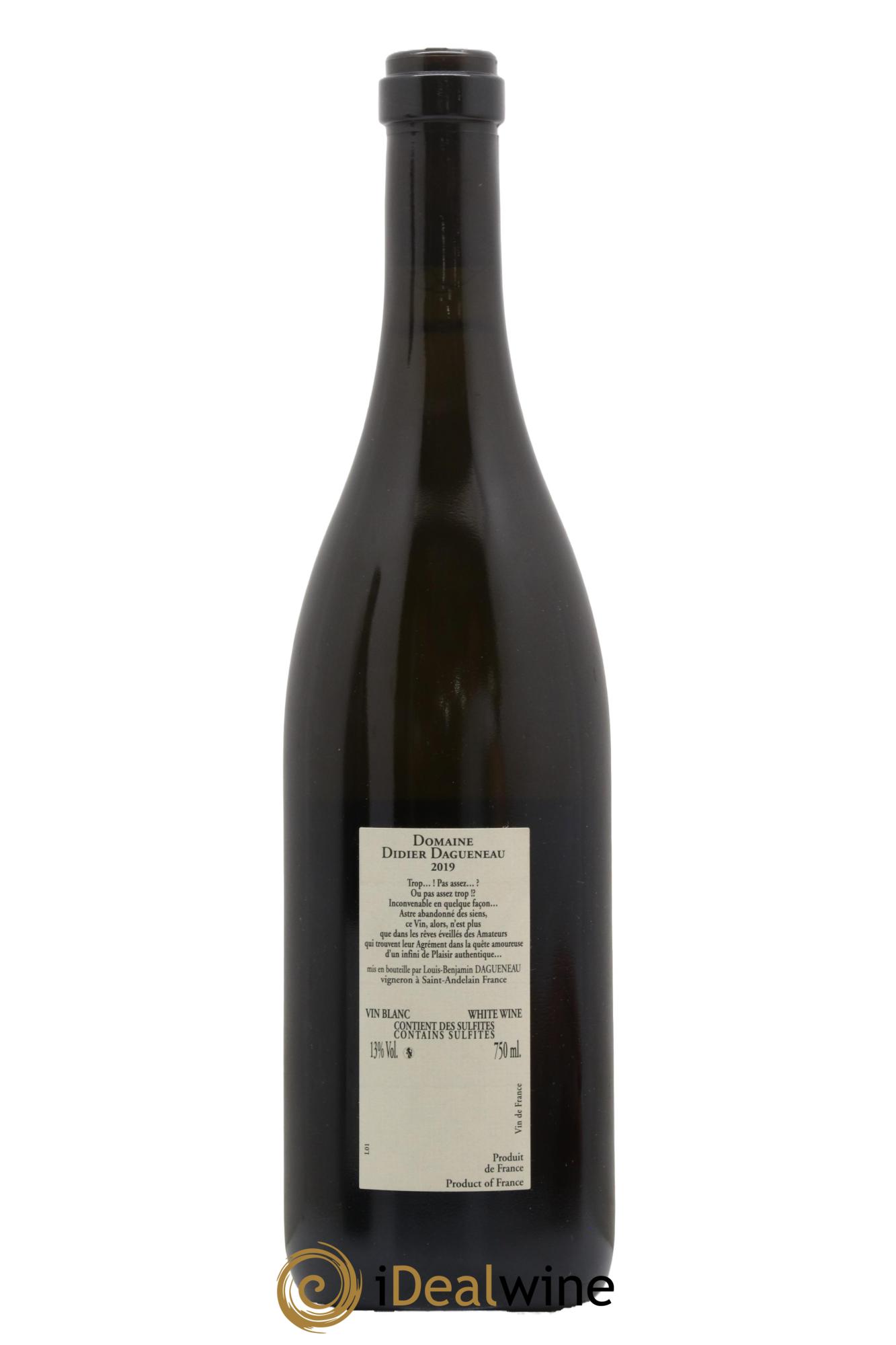Vin de France Blanc Etc Dagueneau (Domaine Didier - Louis-Benjamin) 2019 - Lot de 1 bouteille - 1