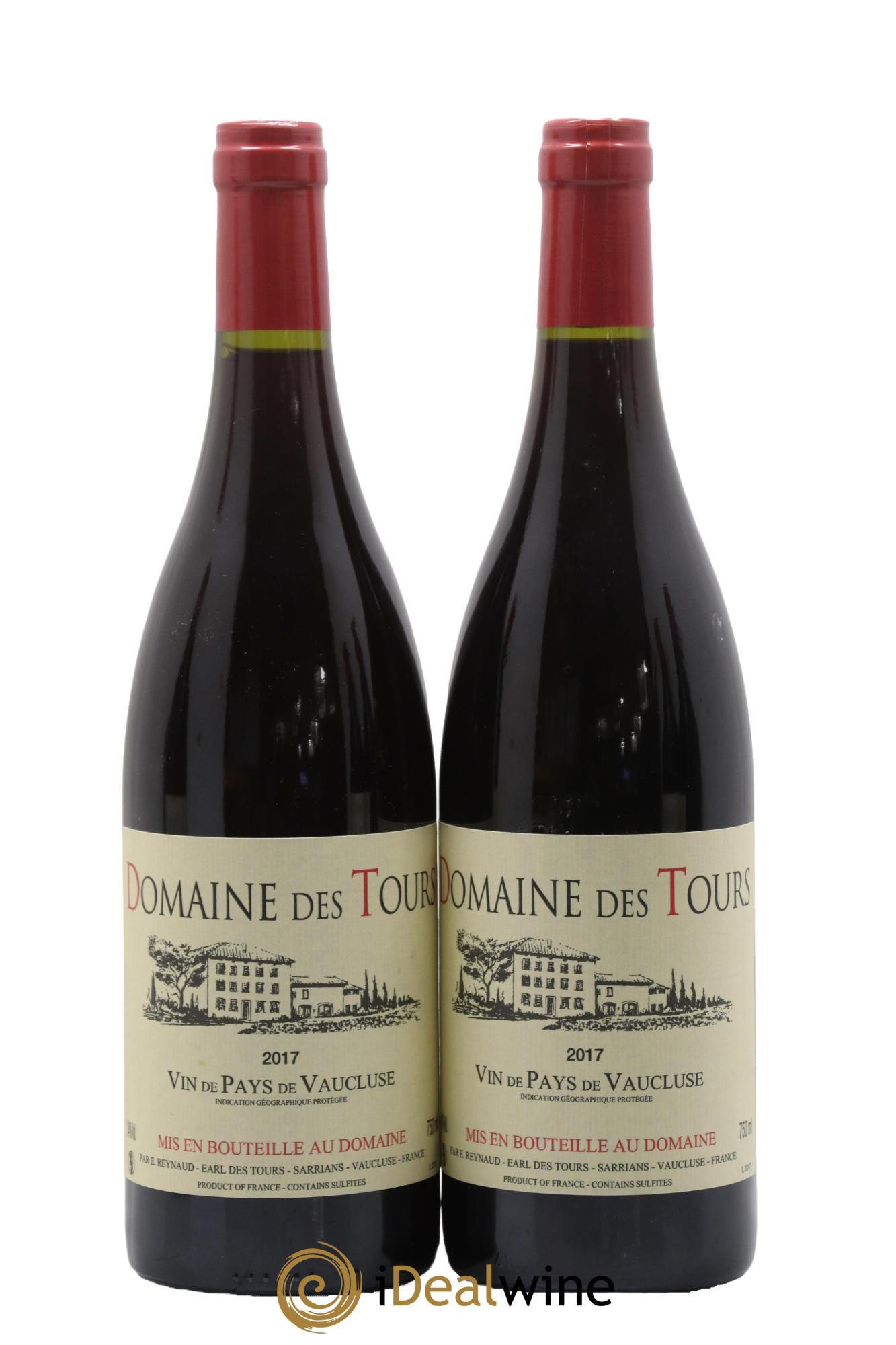 Vaucluse (Vin de Pays de Vaucluse) Domaine des Tours Emmanuel Reynaud 2017 - Lot de 2 bouteilles - 0