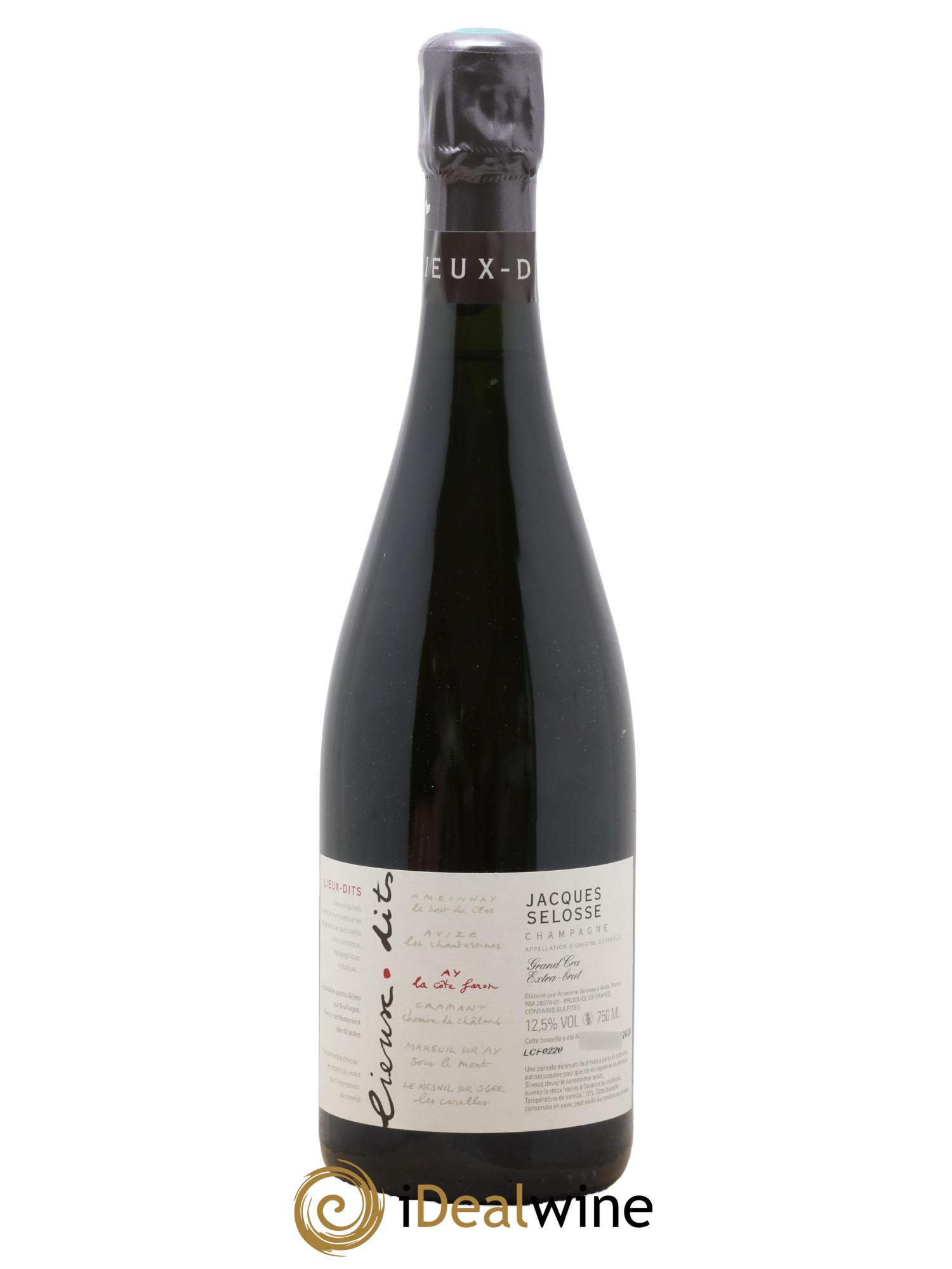 La Côte Faron Blanc de Noirs Grand Cru Extra-Brut Jacques Selosse - Lot of 1 bottle - 0