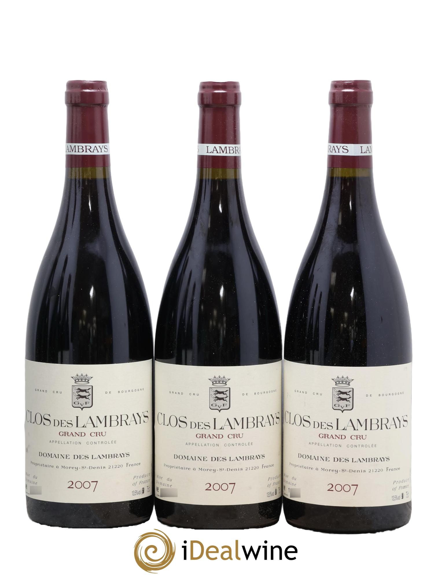 Clos des Lambrays Grand Cru Domaine des Lambrays 2007 - Lot de 6 bouteilles - 1