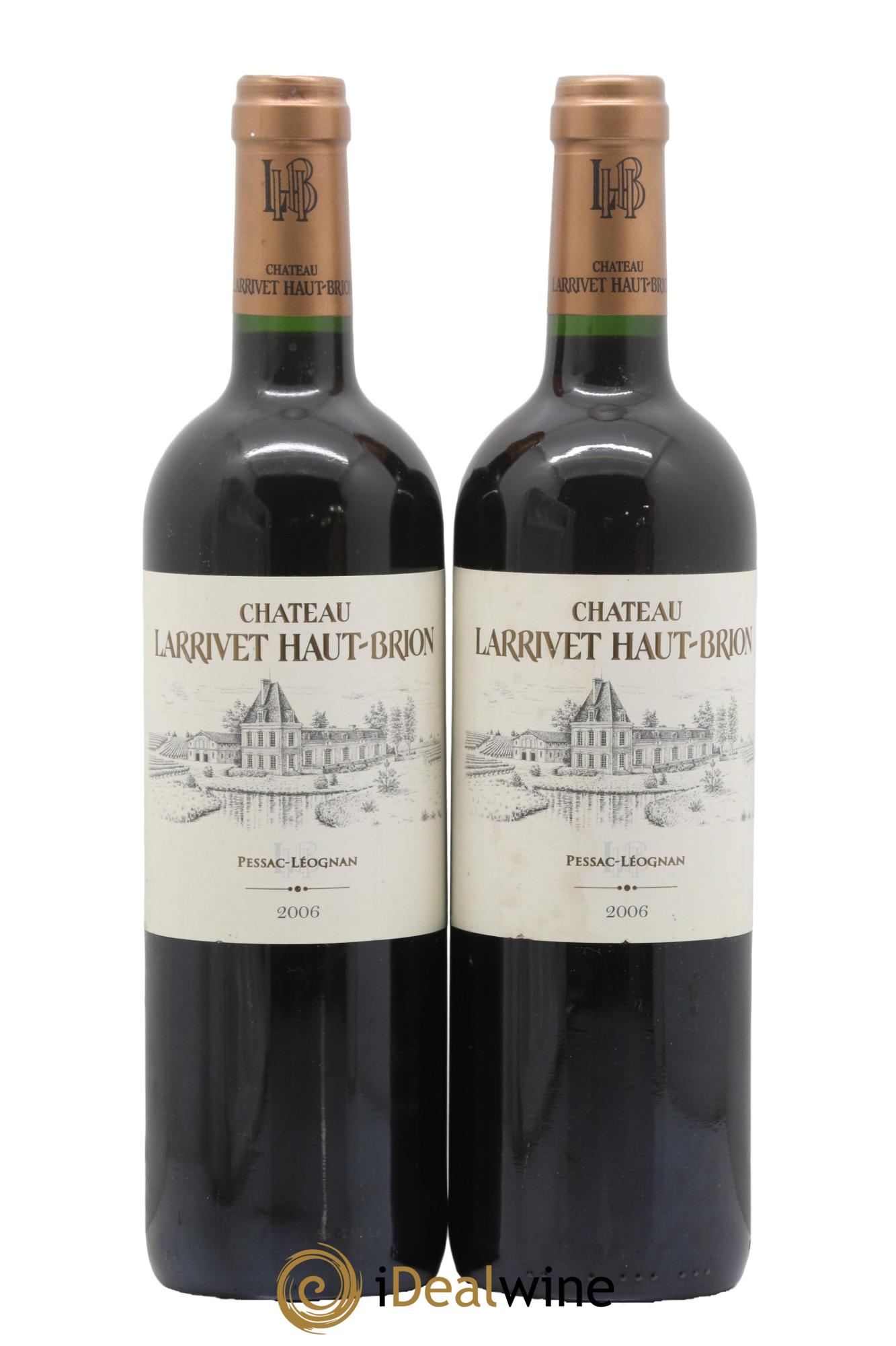 Château Larrivet Haut-Brion 2006 - Lot de 2 bouteilles - 0