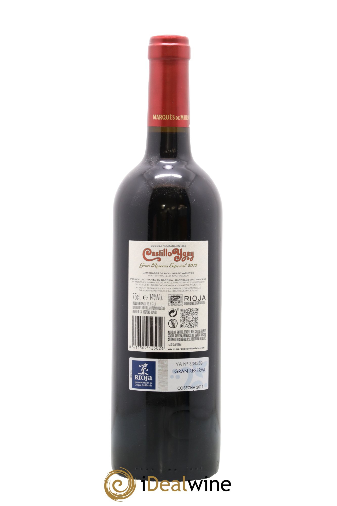 Rioja DOCA Castillo Ygay Gran Reserva Especial Marqués de Murrieta 2012 - Posten von 1 Flasche - 1