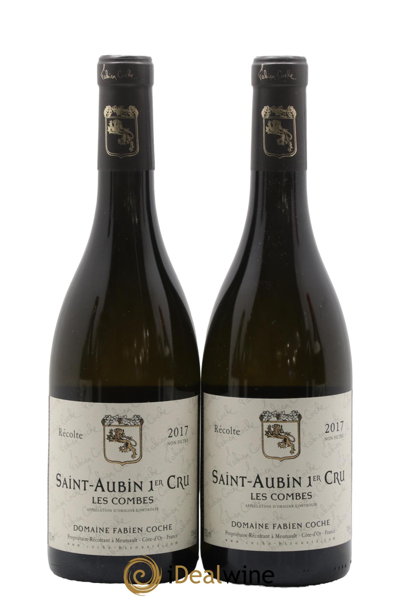 Saint-Aubin 1er Cru Les Combes Fabien Coche 2017 - Posten von 2 Flaschen - 0