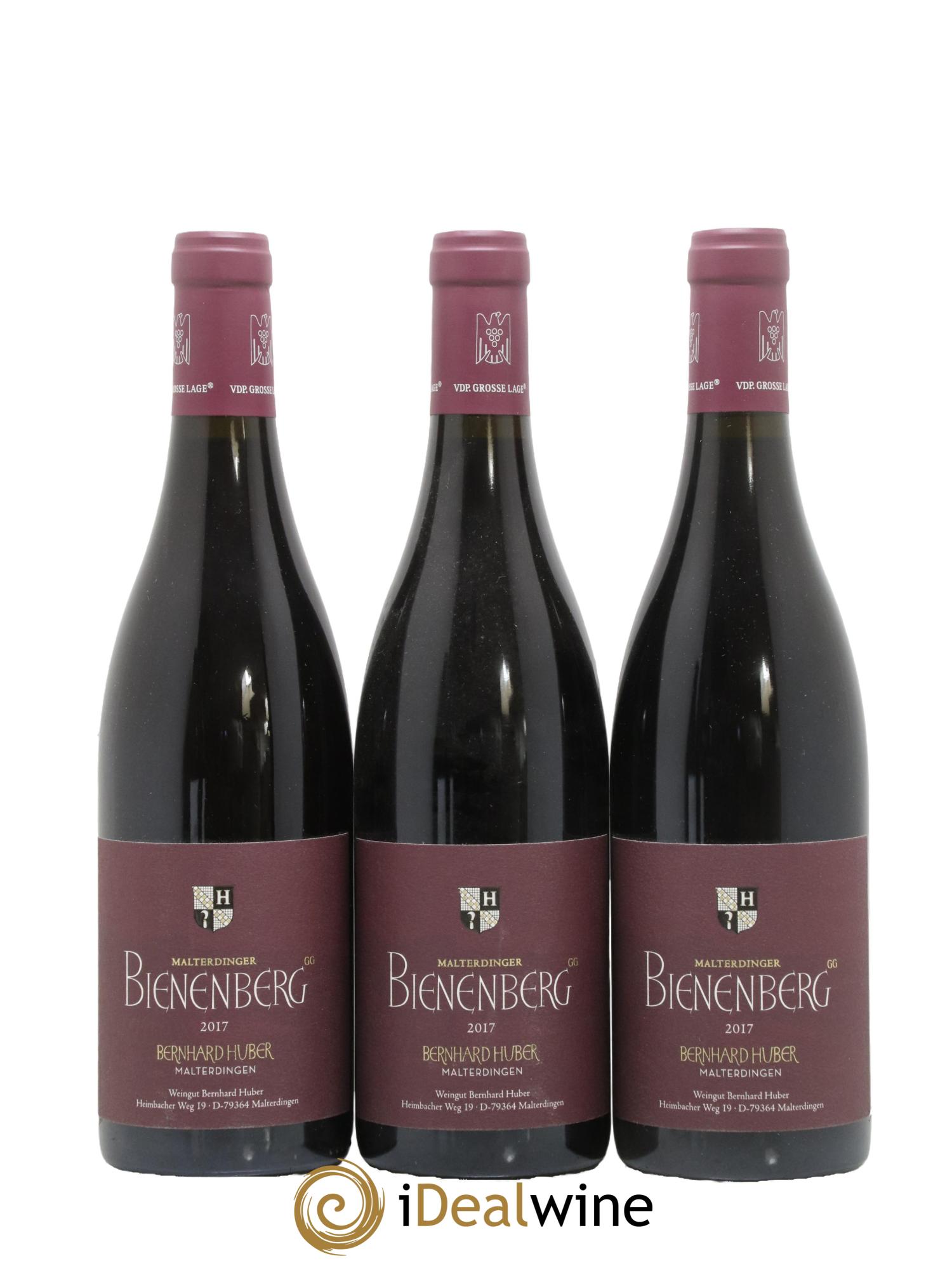 Allemagne Spätburgunder Bienenberg Großes Gewächs Bernhard Huber 2017 - Lot de 3 bouteilles - 0