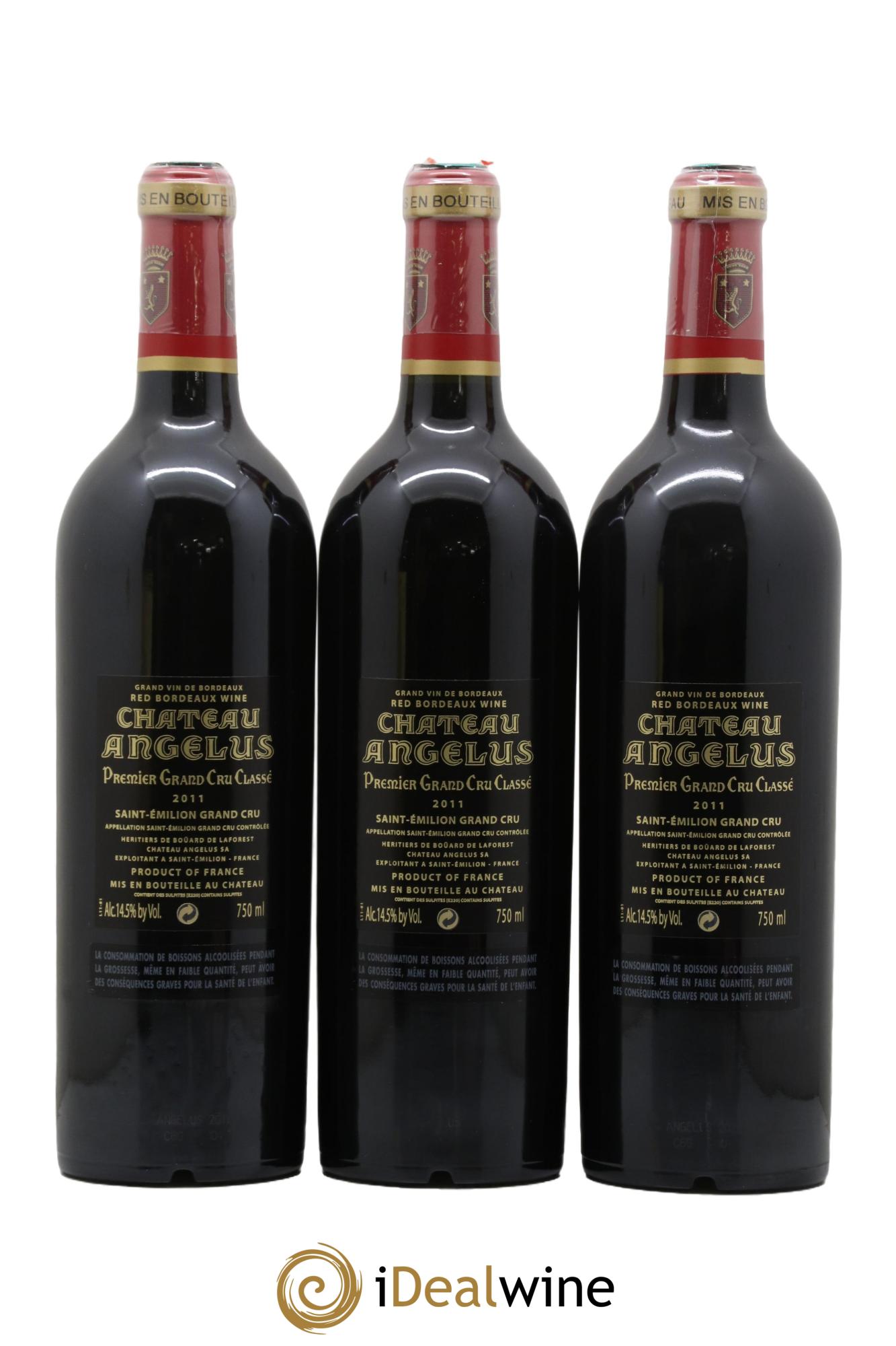Château Angélus 1er Grand Cru Classé A 2011 - Lotto di 6 bottiglie - 4