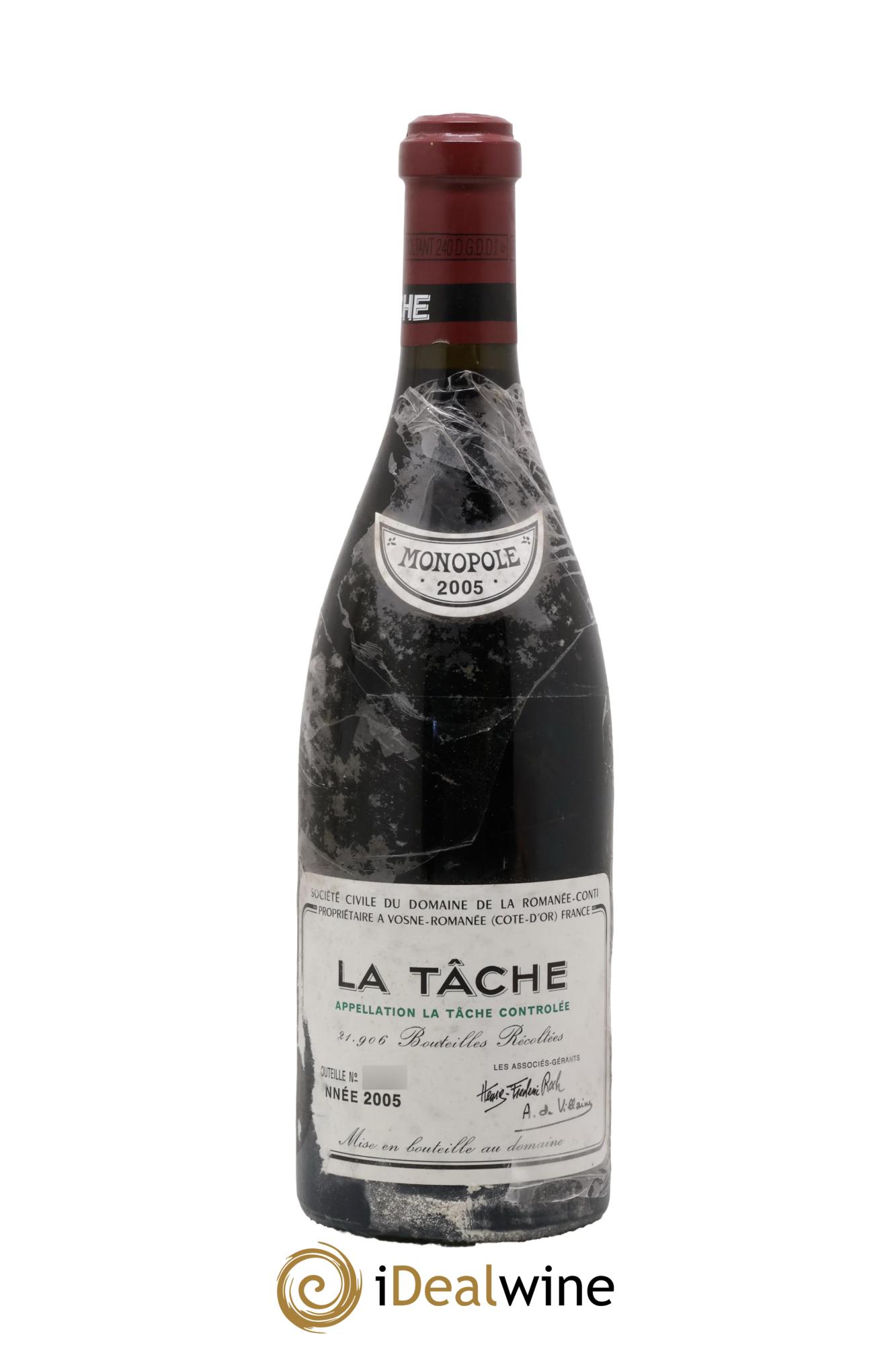 La Tâche Grand Cru Domaine de la Romanée-Conti 2005 - Posten von 1 Flasche - 0