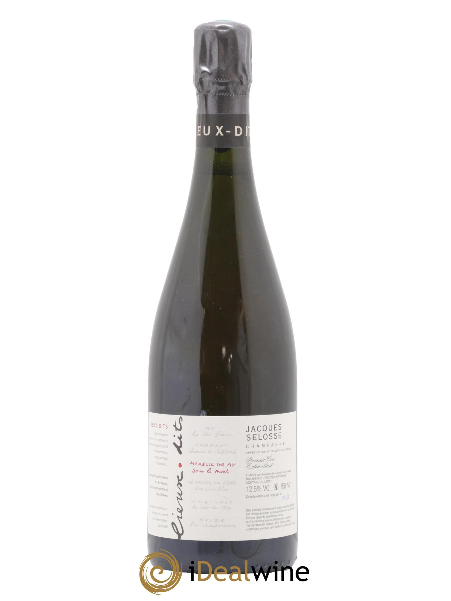 Mareuil sur Ay Sous le Mont Extra-Brut Jacques Selosse - Lot de 1 bouteille - 0