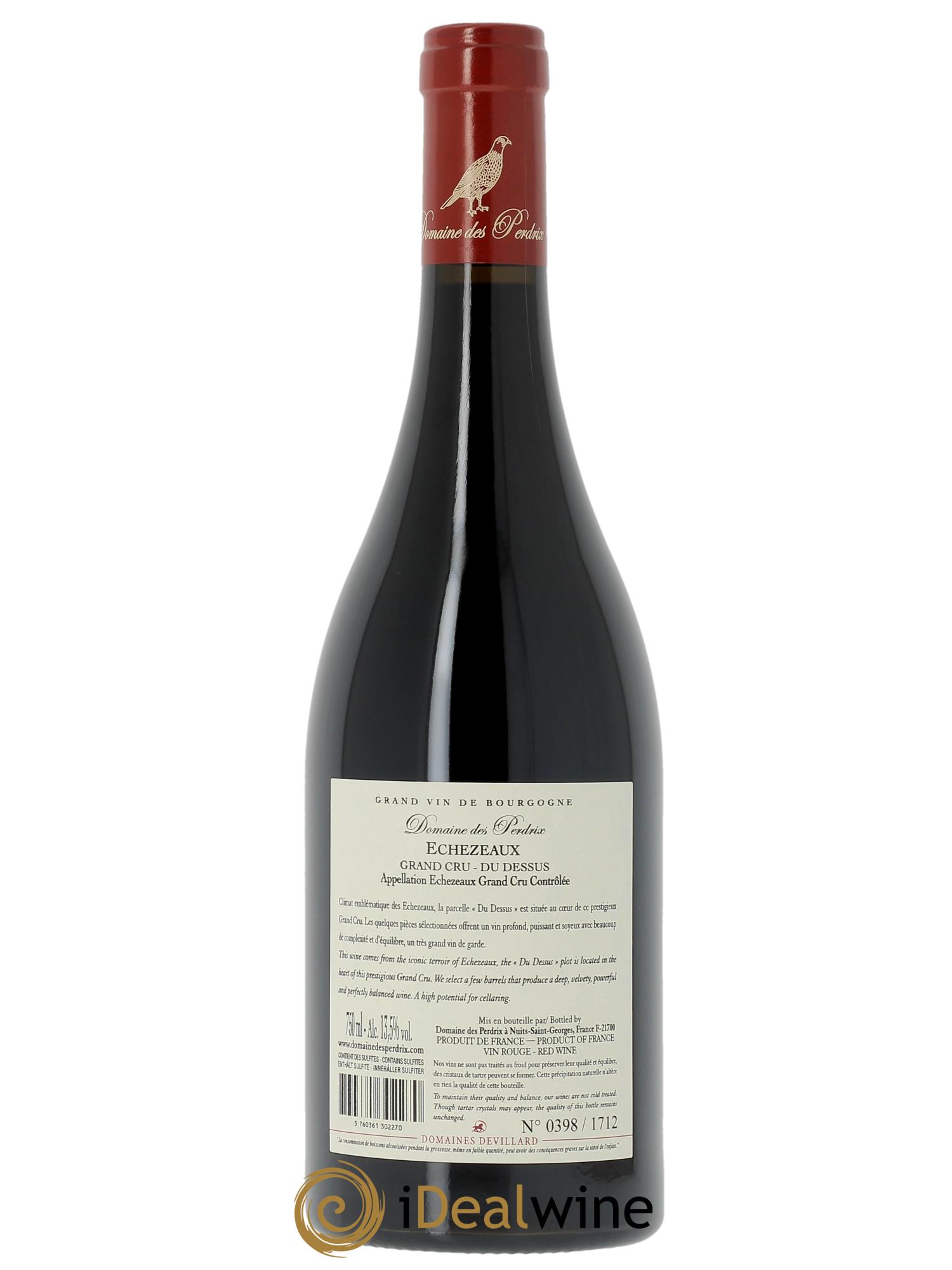 Echezeaux Grand Cru Du dessus Perdrix (Domaine des)  2023 - Lotto di 1 bottiglia - 1