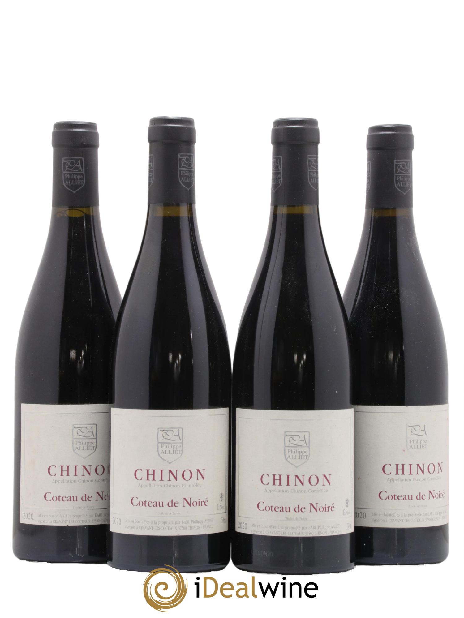Chinon Coteau de Noiré Philippe Alliet 2020 - Lot de 4 bouteilles - 0