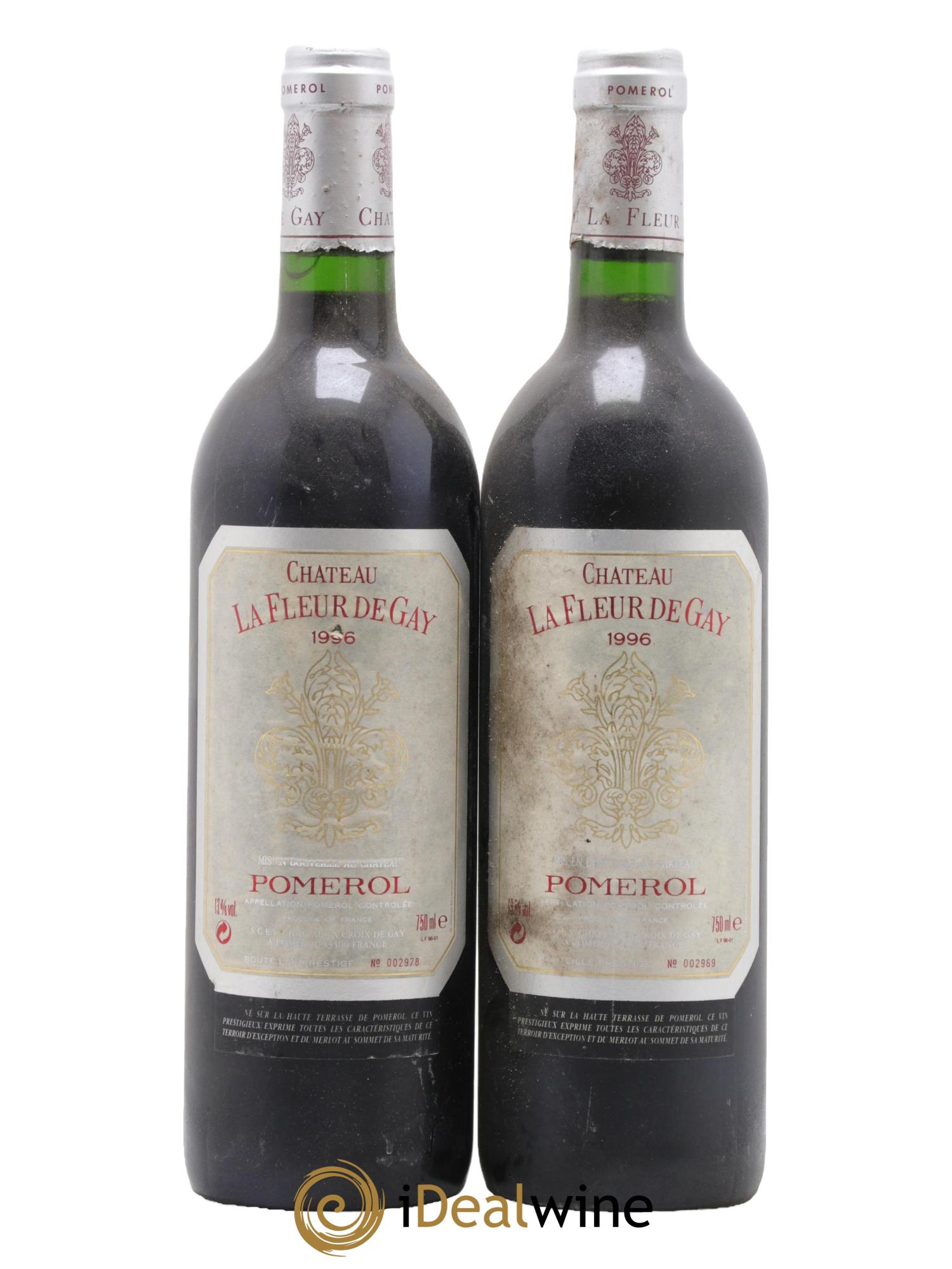 Château la Fleur de Gay 1996 - Lot de 2 bouteilles - 0