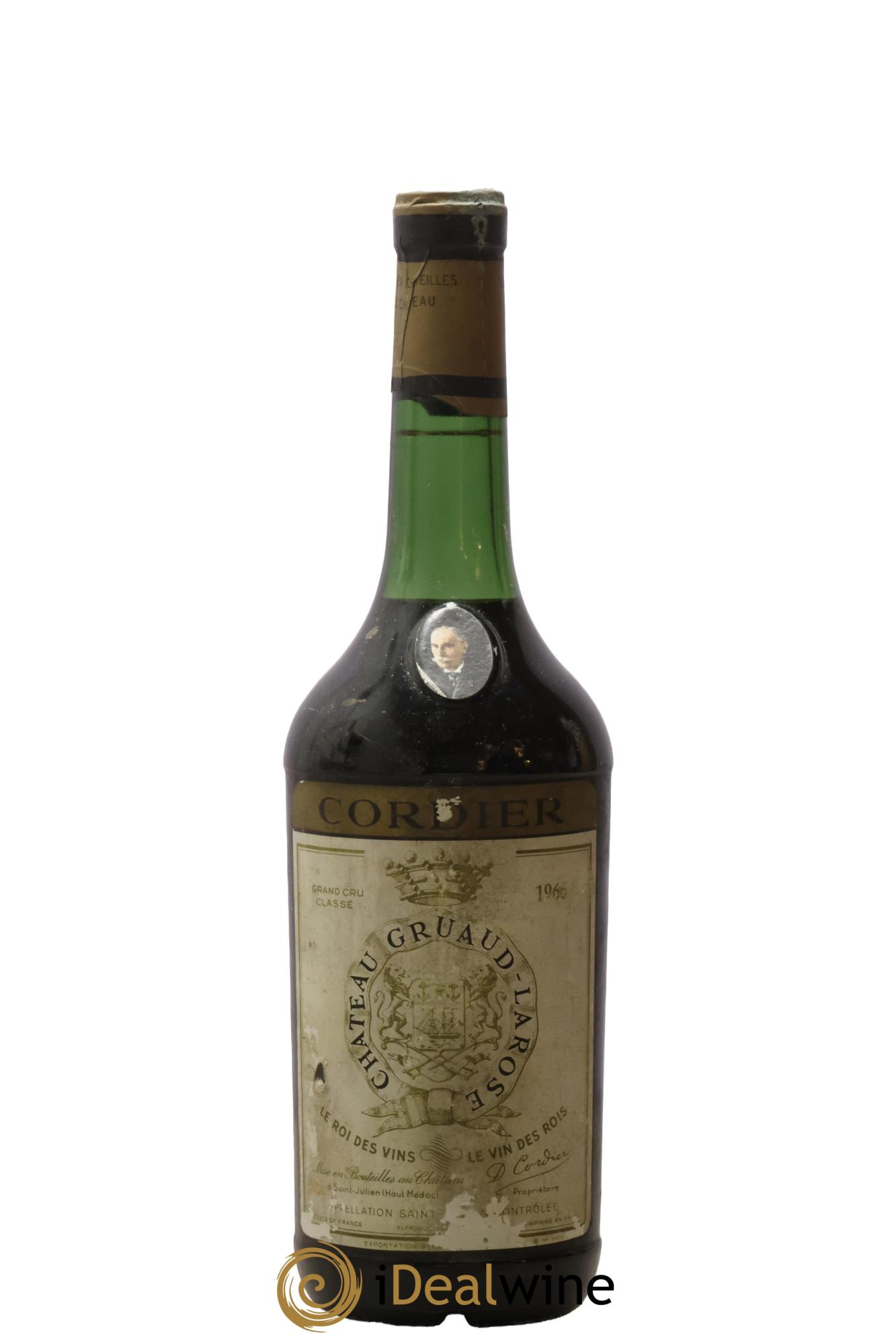 Château Gruaud Larose 2ème Grand Cru Classé 1966 - Lot de 1 bouteille - 0