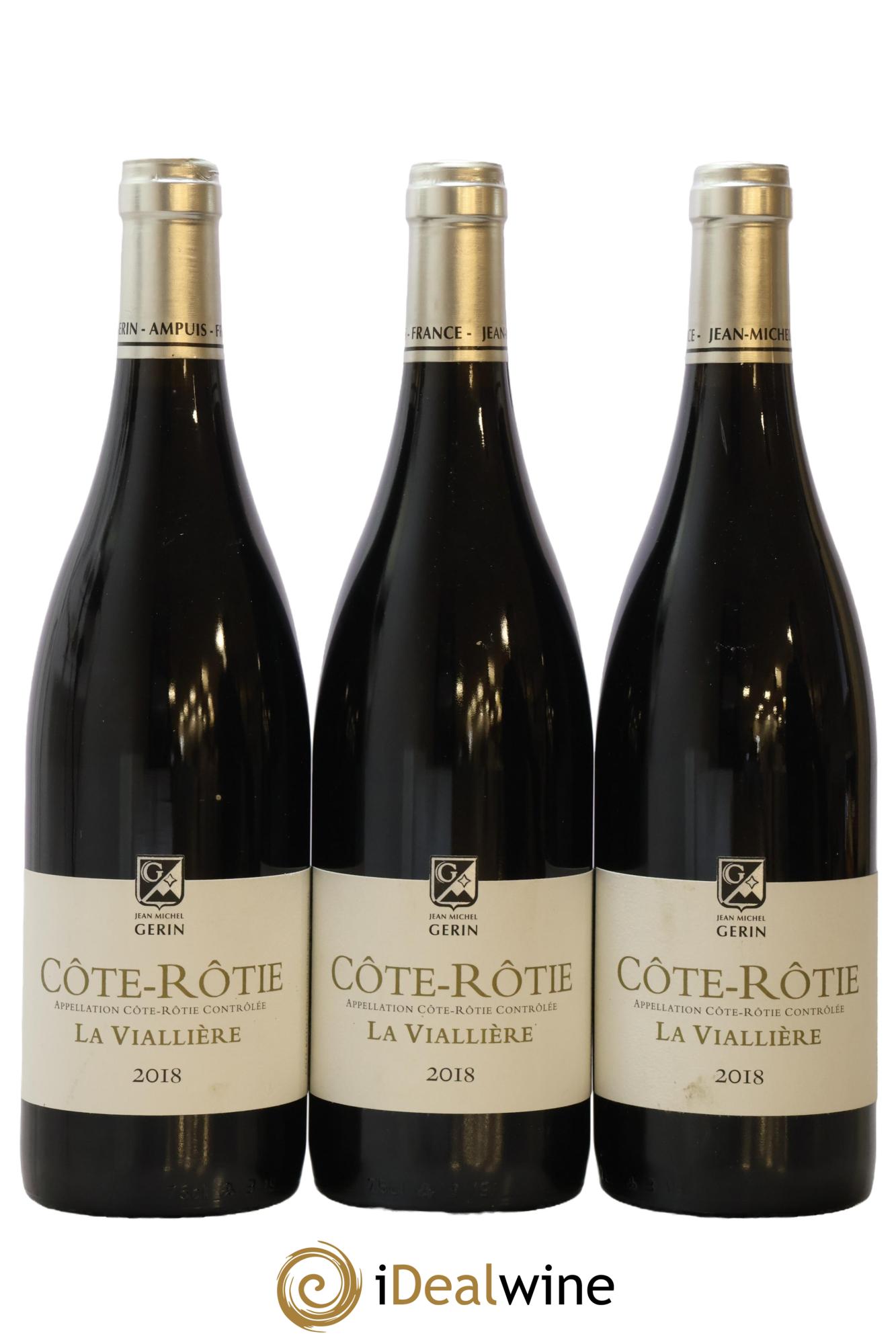 Côte-Rôtie La Viallière Jean-Michel Gerin 2018 - Lot de 3 bouteilles - 0