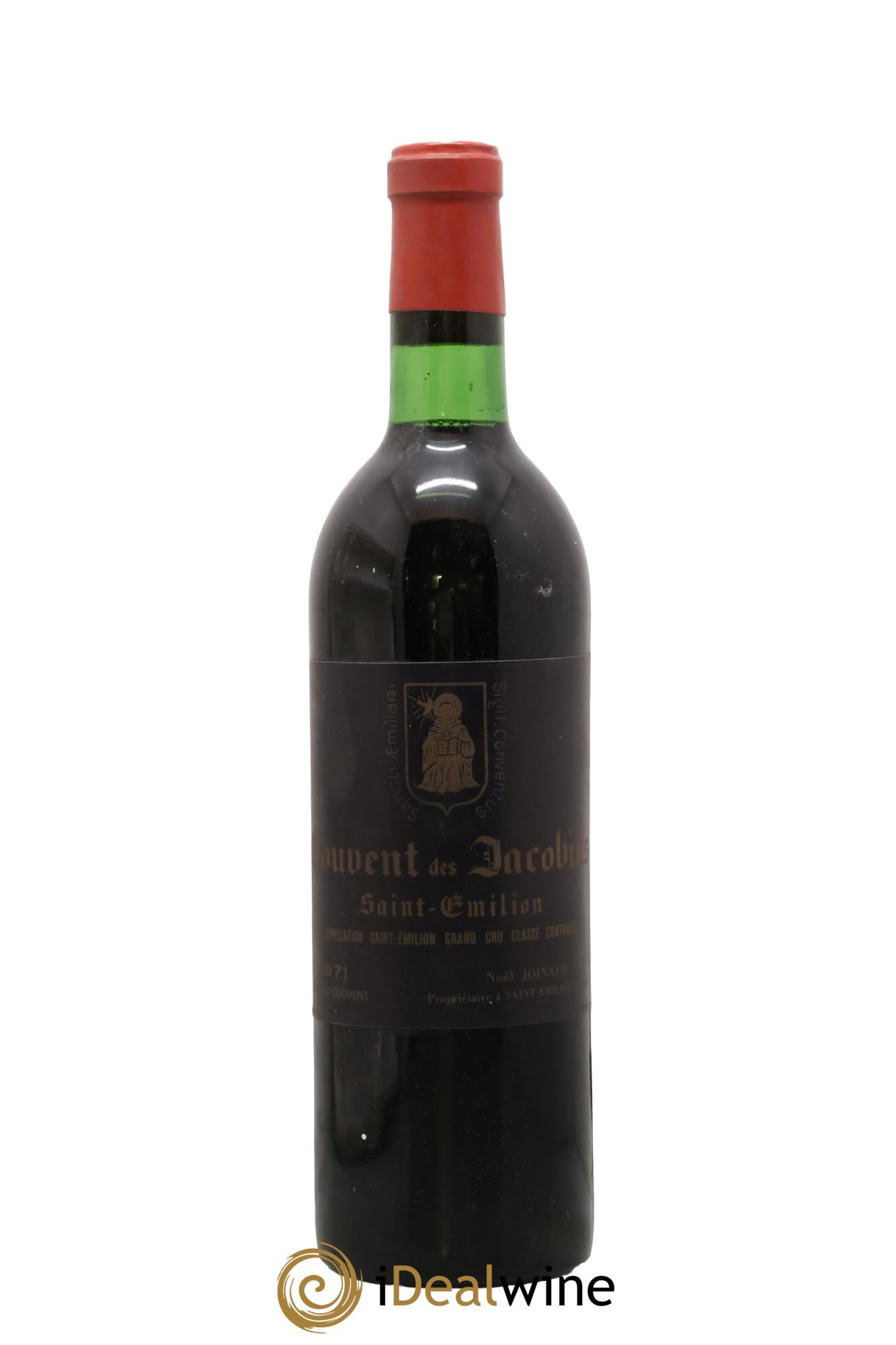 Château Clos des Jacobins Grand Cru Classé 1971 - Lot de 1 bouteille - 0
