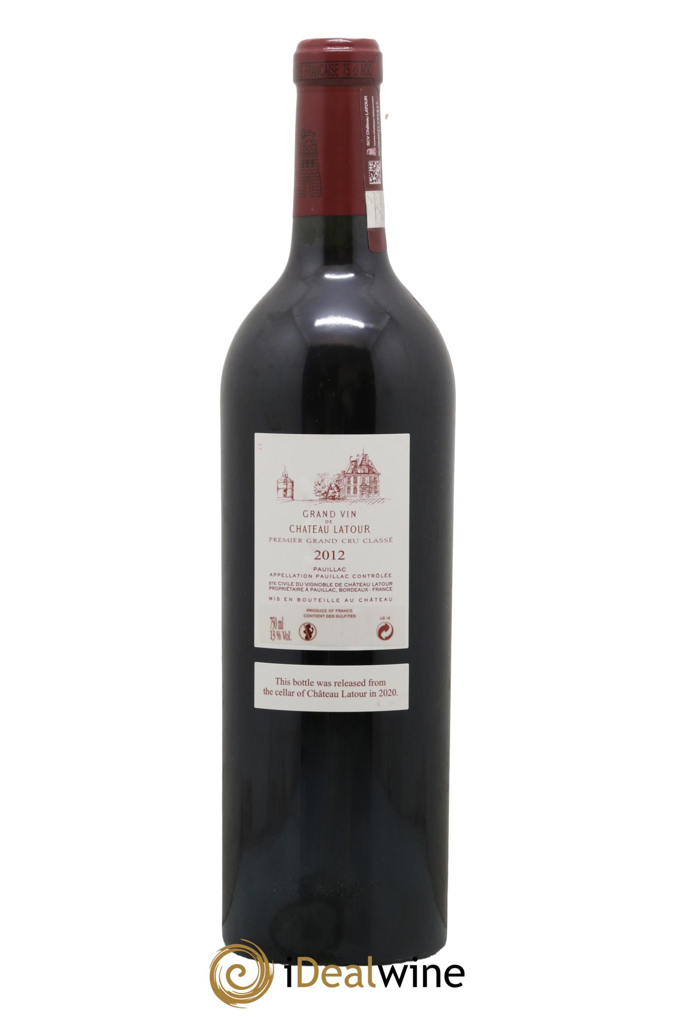 Château Latour 1er Grand Cru Classé 2012 - Lot de 1 bouteille - 1