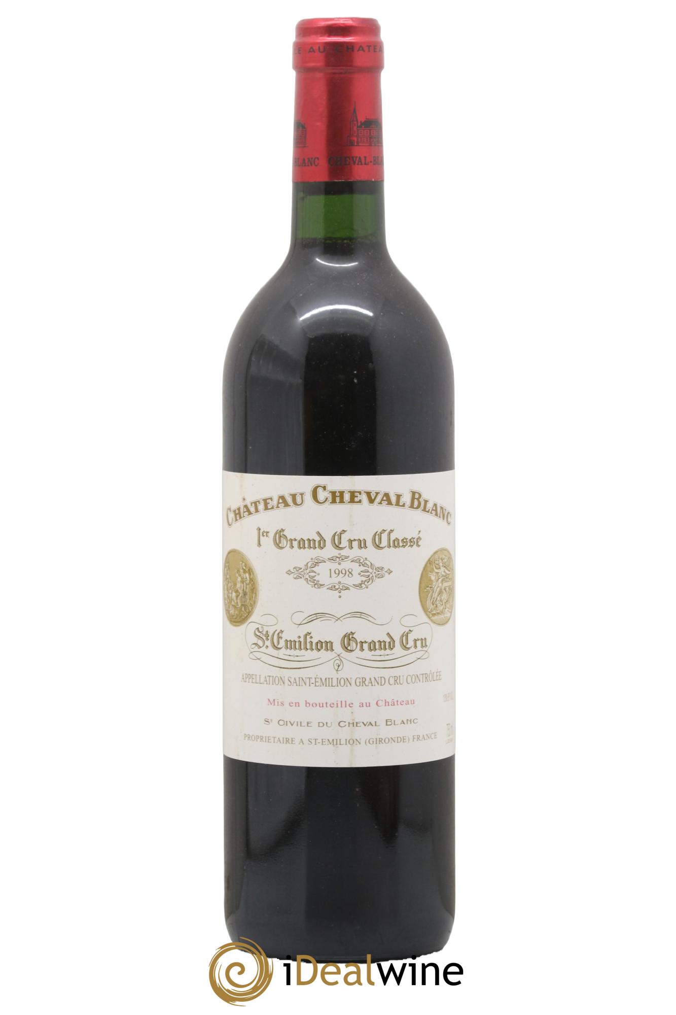 Château Cheval Blanc 1er Grand Cru Classé A 1998 - Lot de 1 bouteille - 0