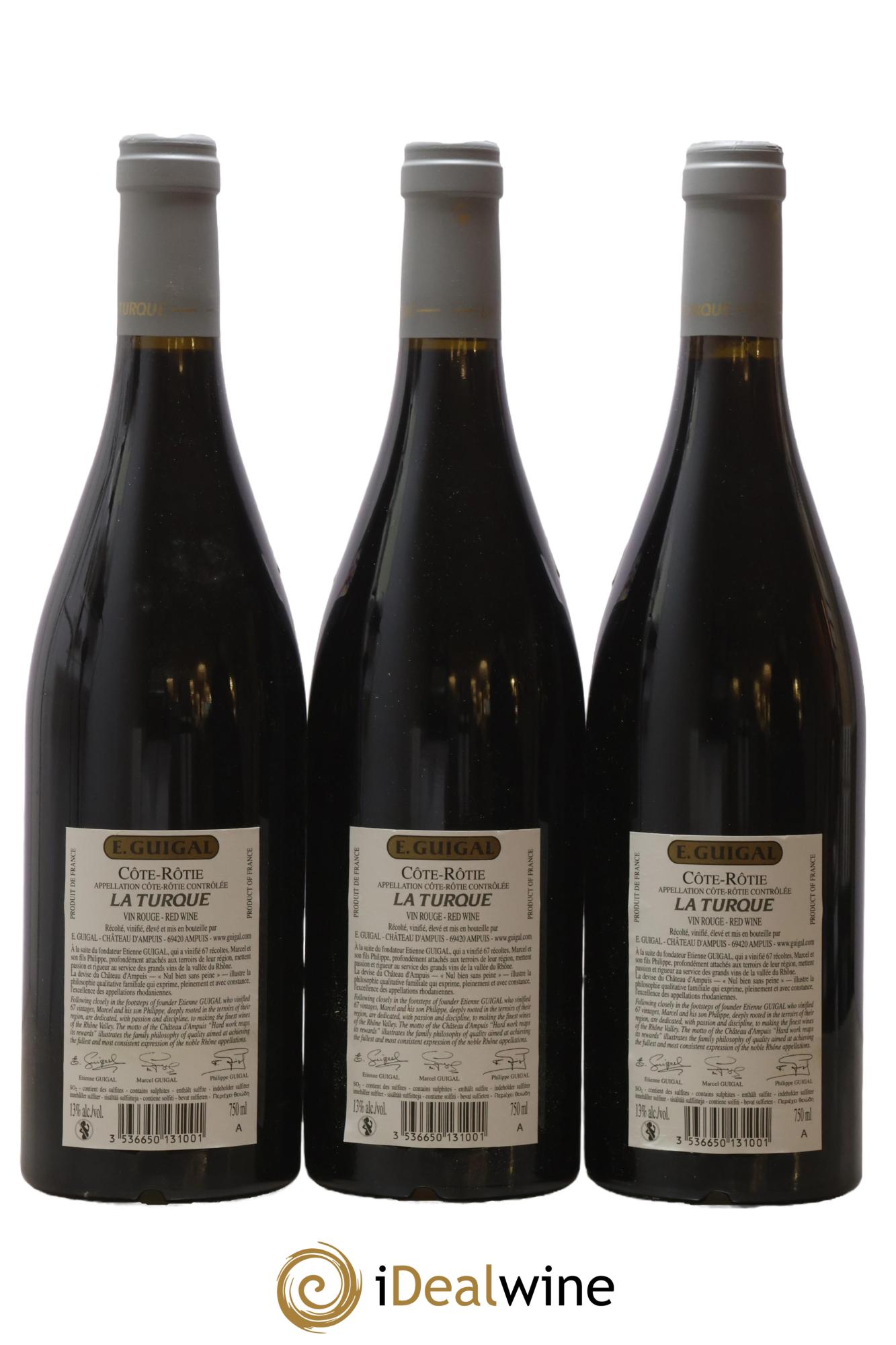 Côte-Rôtie La Turque Guigal 2009 - Lot de 6 bouteilles - 4