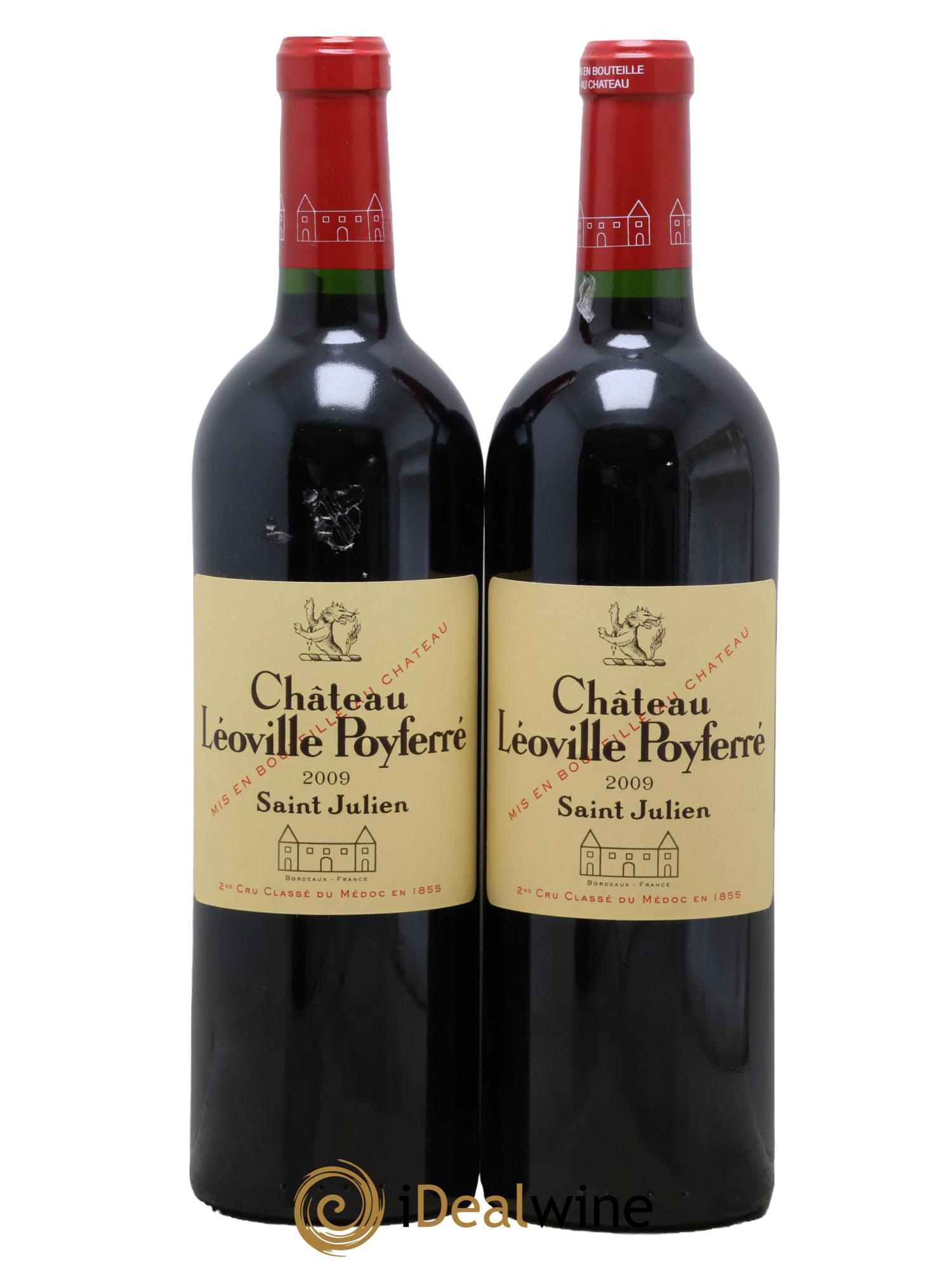 Château Léoville Poyferré 2ème Grand Cru Classé 2009 - Lot de 2 bouteilles - 0