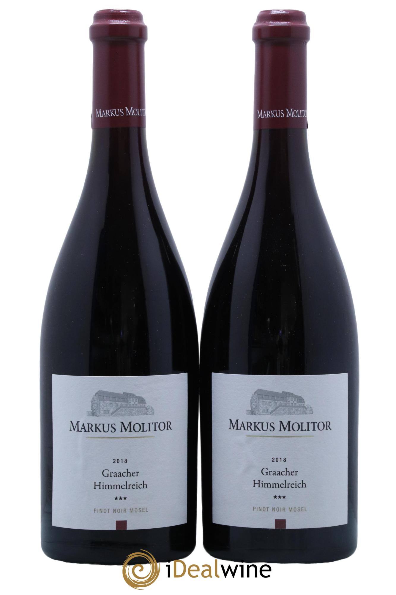 Pinot Noir Markus Molitor Graacher Himmelreich °°° 2018 - Lot de 2 bouteilles - 0