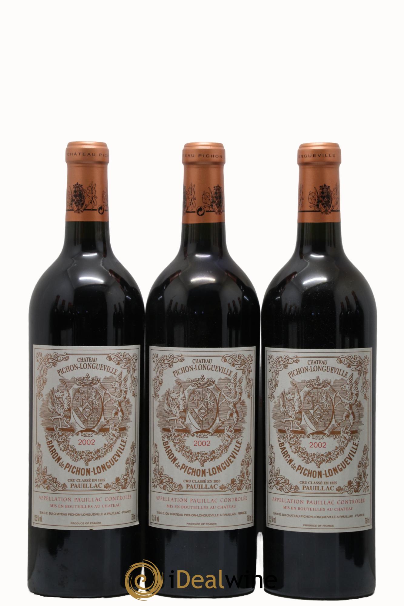 Pichon Longueville Baron 2ème Grand Cru Classé 2002 - Lot de 12 bouteilles - 3