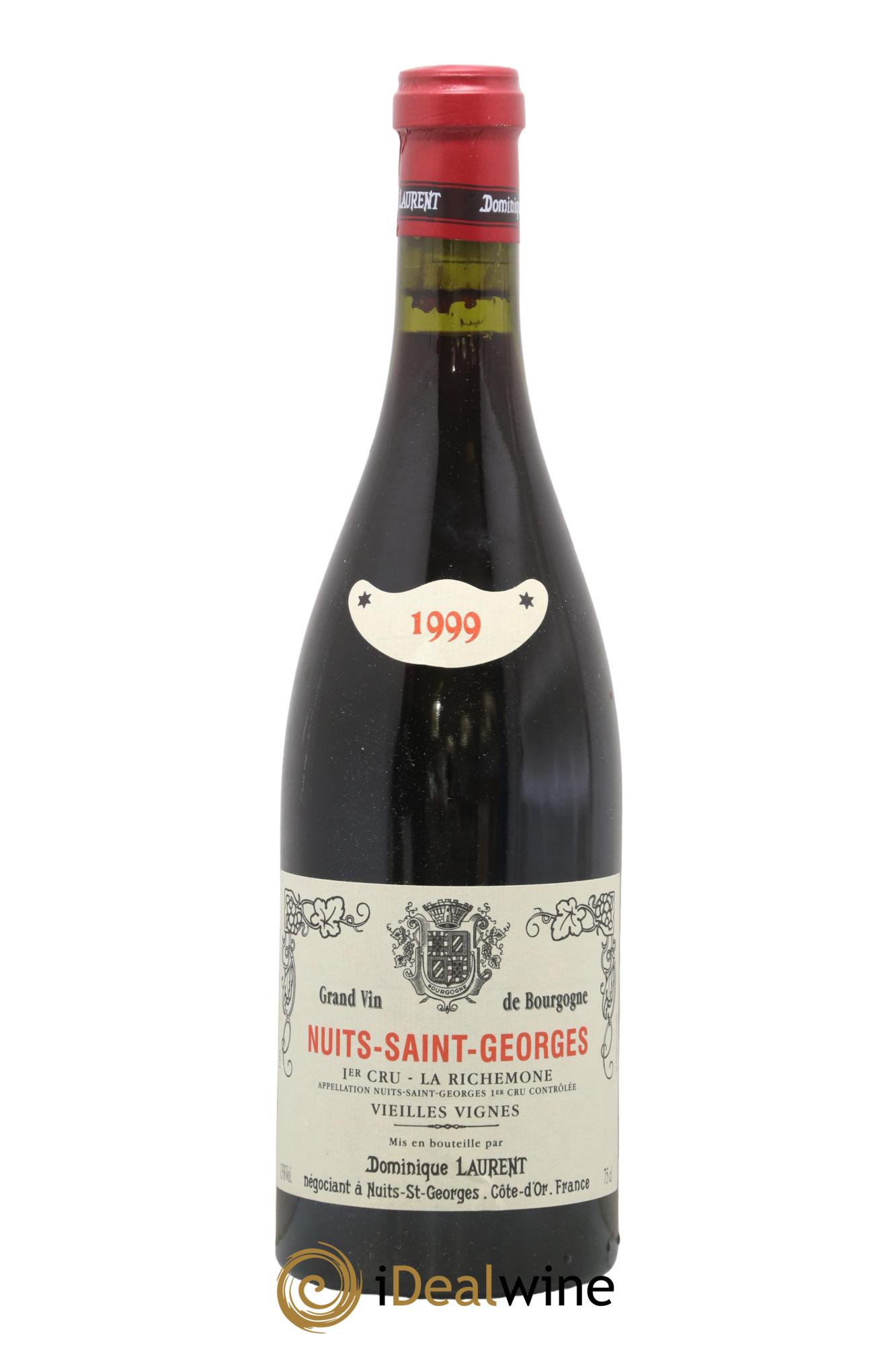 Nuits-Saint-Georges 1er Cru La Richemone Vieilles Vignes Dominique Laurent 1999 - Lot de 1 bouteille - 0