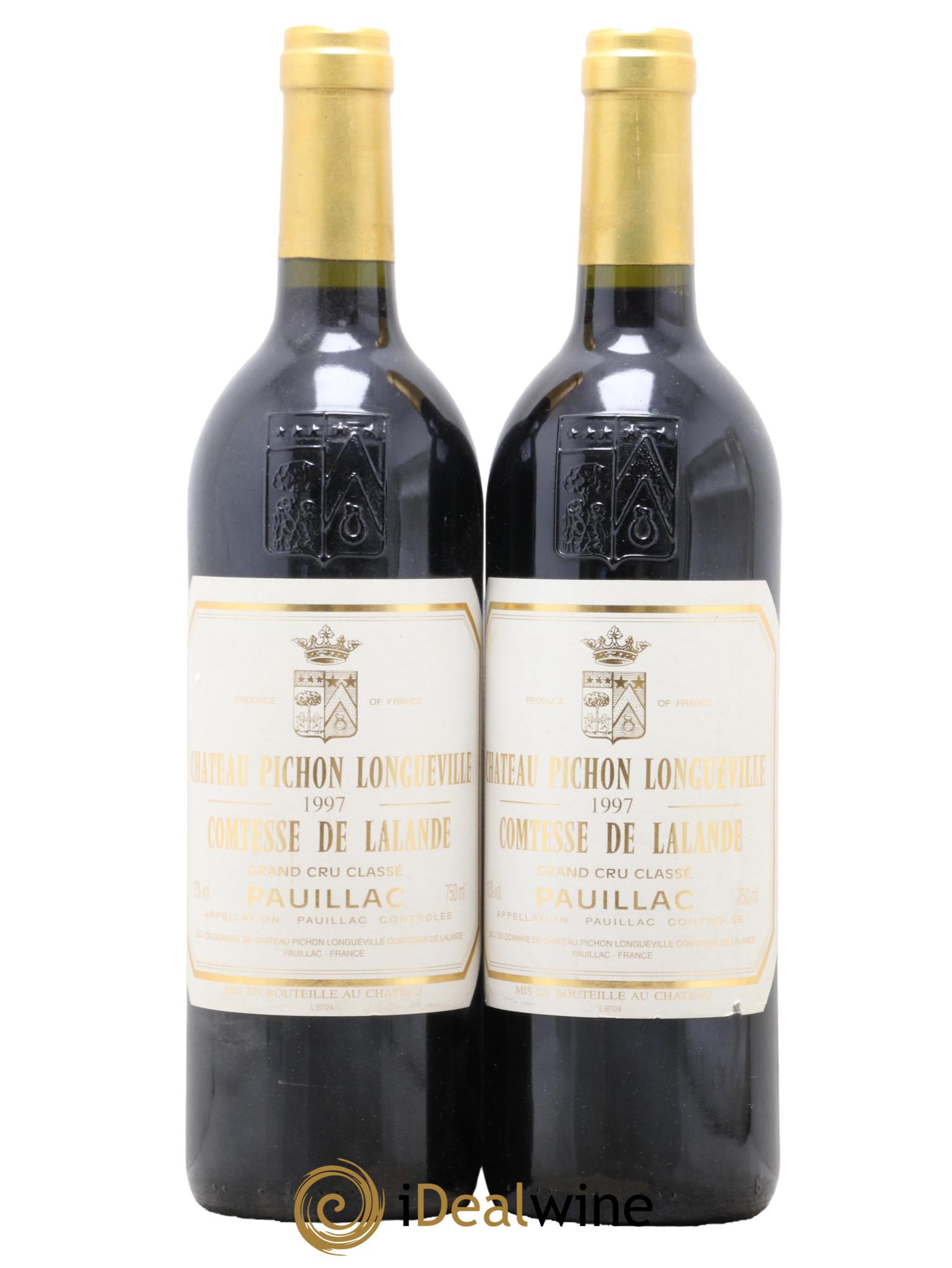 Château Pichon Longueville Comtesse de Lalande 2ème Grand Cru Classé 1997 - Lot de 2 bouteilles - 0