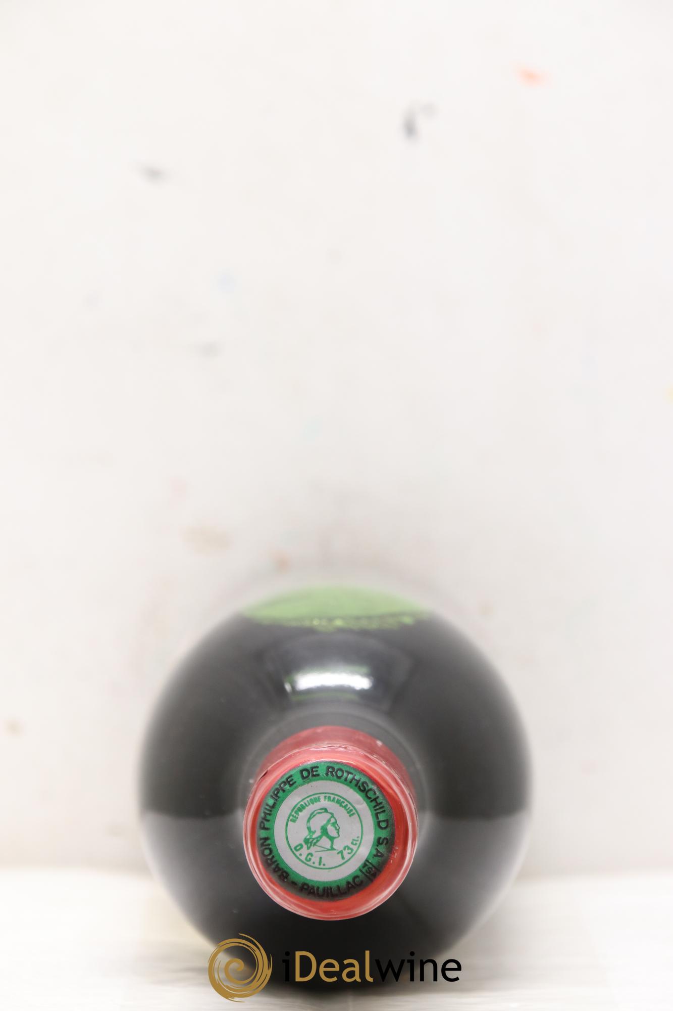 Château Mouton Rothschild 1er Grand Cru Classé 1974 - Lot de 1 bouteille - 1