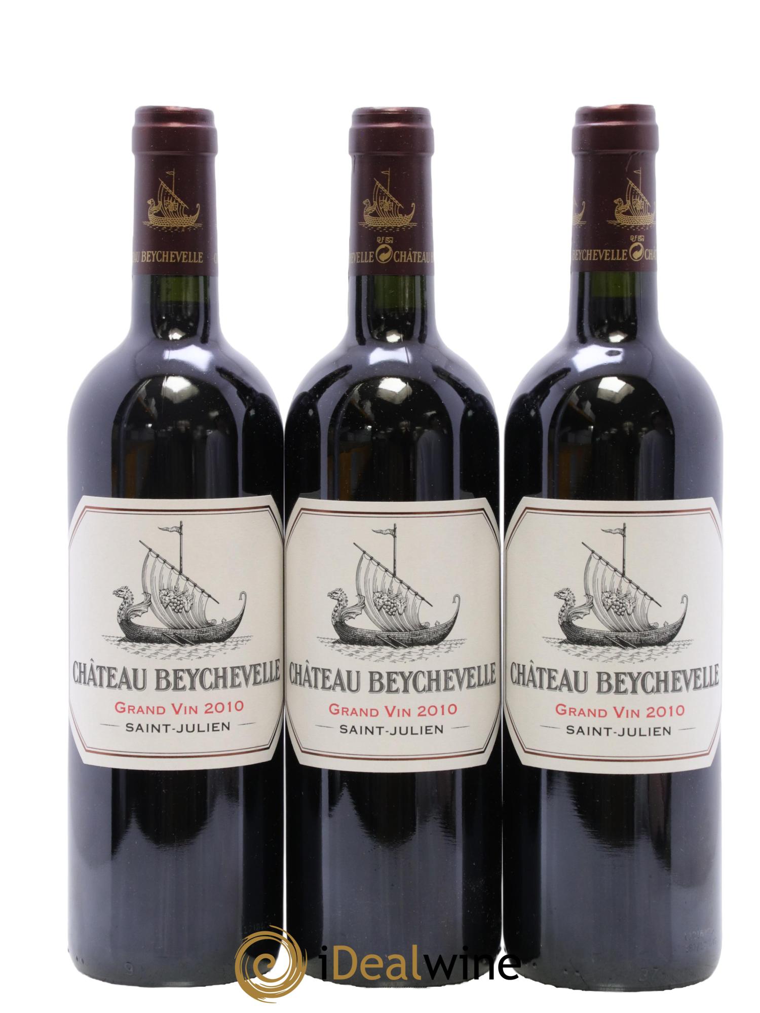Château Beychevelle 4ème Grand Cru Classé 2010 - Lot de 3 bouteilles - 0