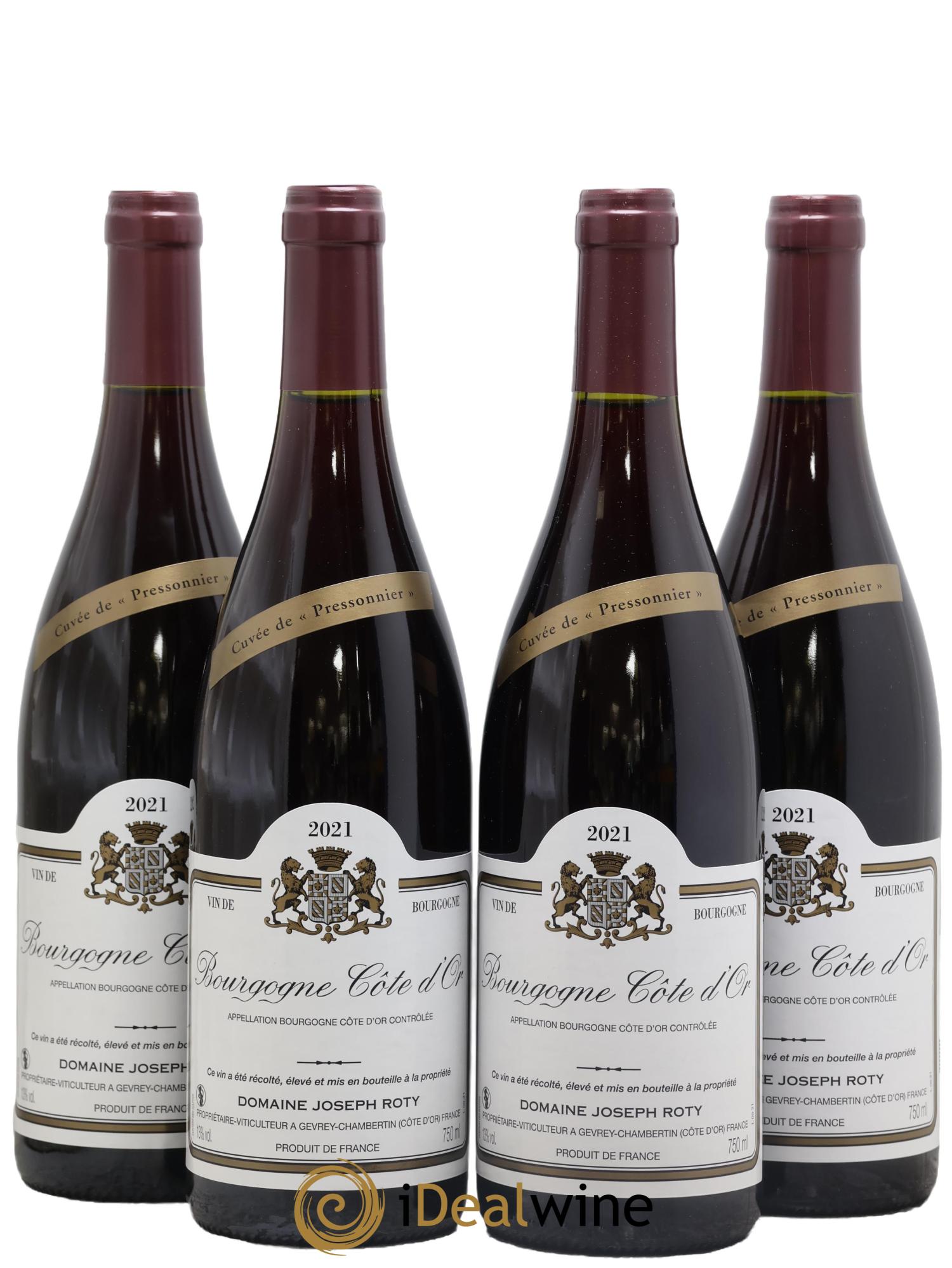 Bourgogne Cuvée de Pressonnier Joseph Roty (Domaine) 2021 - Lot de 4 bouteilles - 0