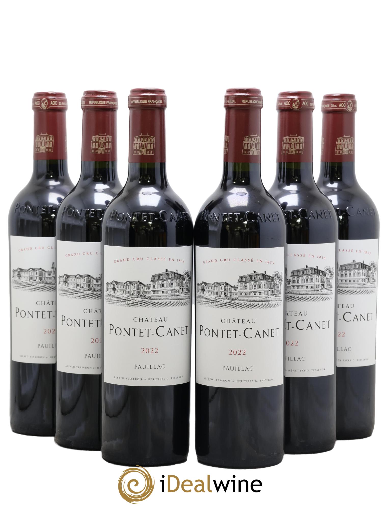 Château Pontet Canet 5ème Grand Cru Classé 2022 - Lot of 6 bottles - 0