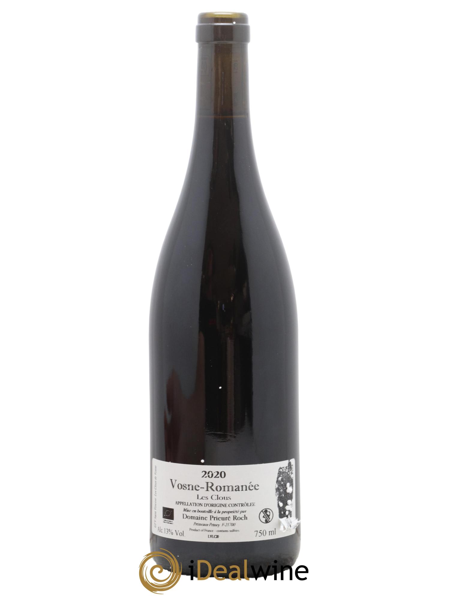 Vosne-Romanée GFV Saint Vincent Les Clous De Vosne Prieure Roch 2020 - Lot de 1 bouteille - 1