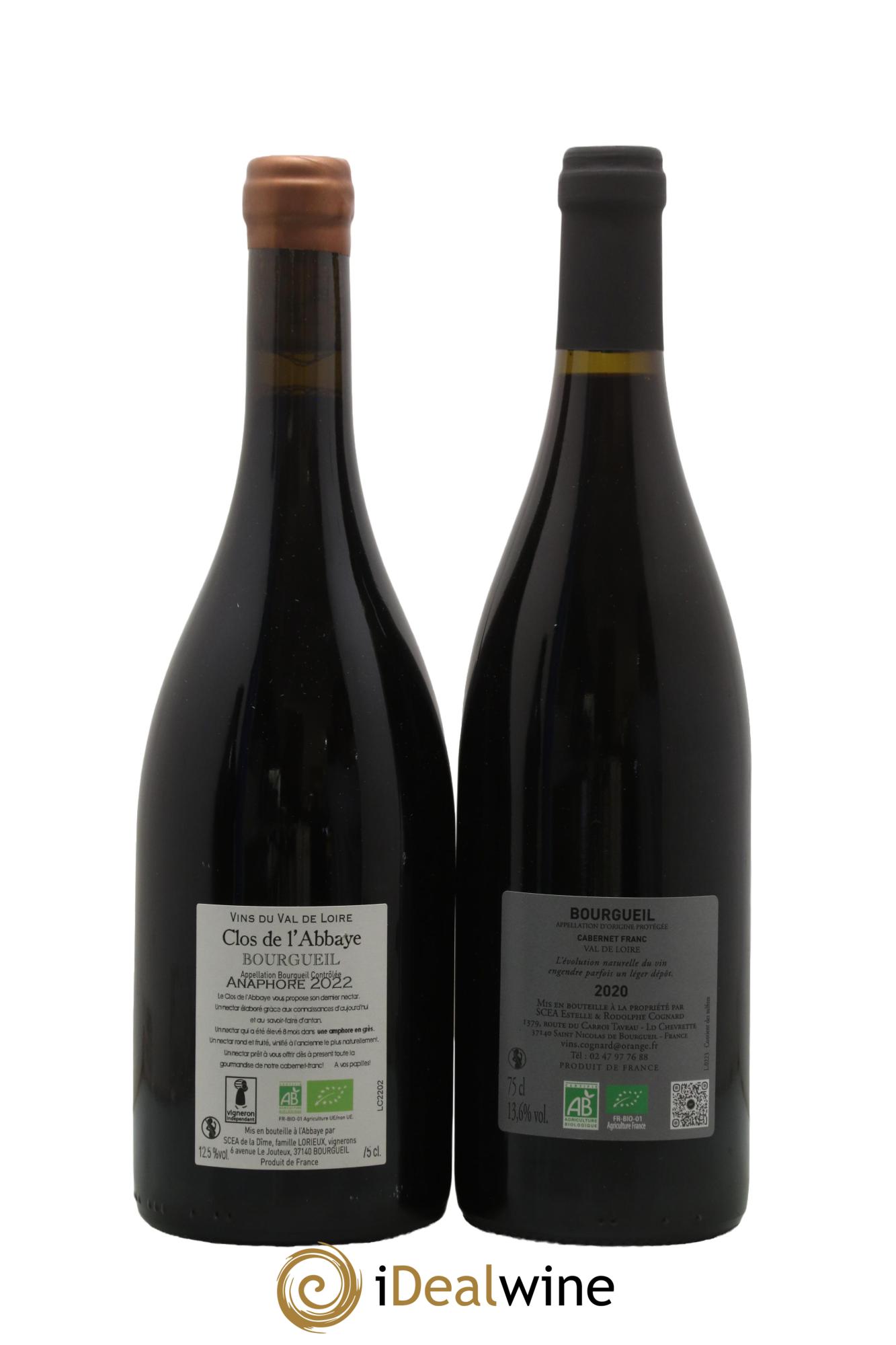 Assortiment de vins d'Anjou noir - Saumur - Bourgueil N°11 - Lot of 6 bottles - 3