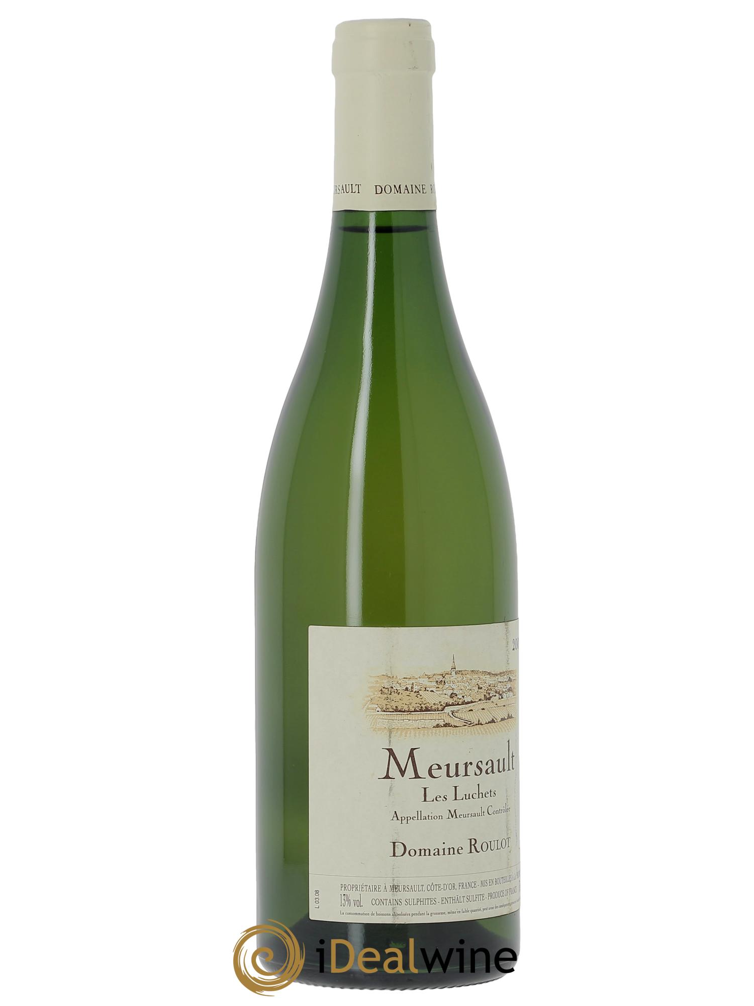 Meursault Luchets Roulot (Domaine)  2008 - Lotto di 1 bottiglia - 2