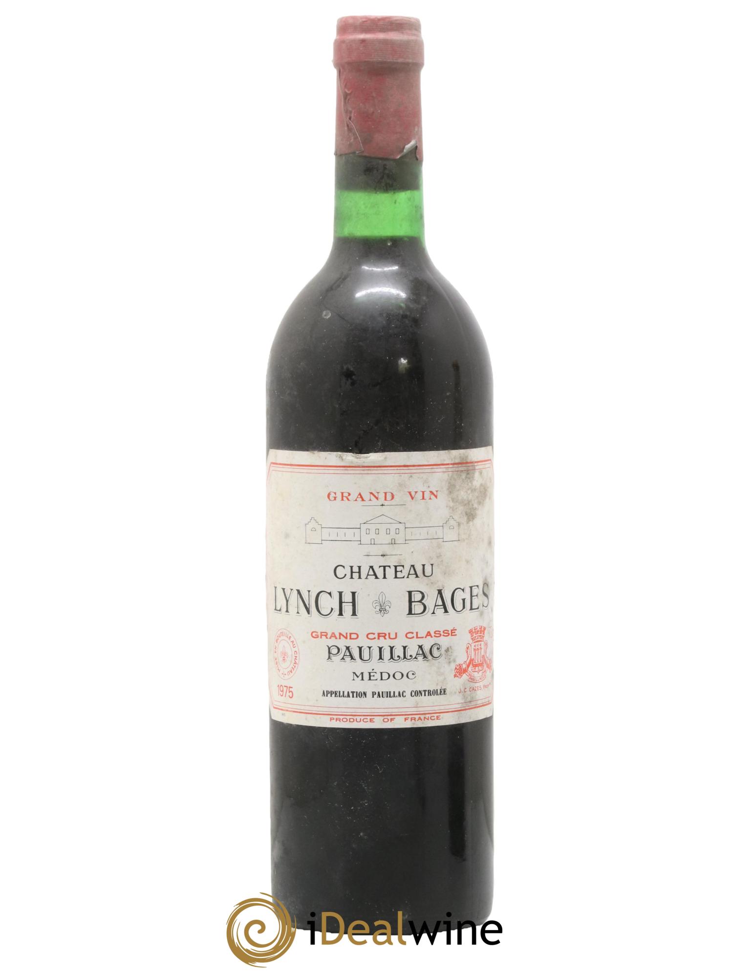 Château Lynch Bages 5ème Grand Cru Classé 1975 - Lot de 1 bouteille - 0