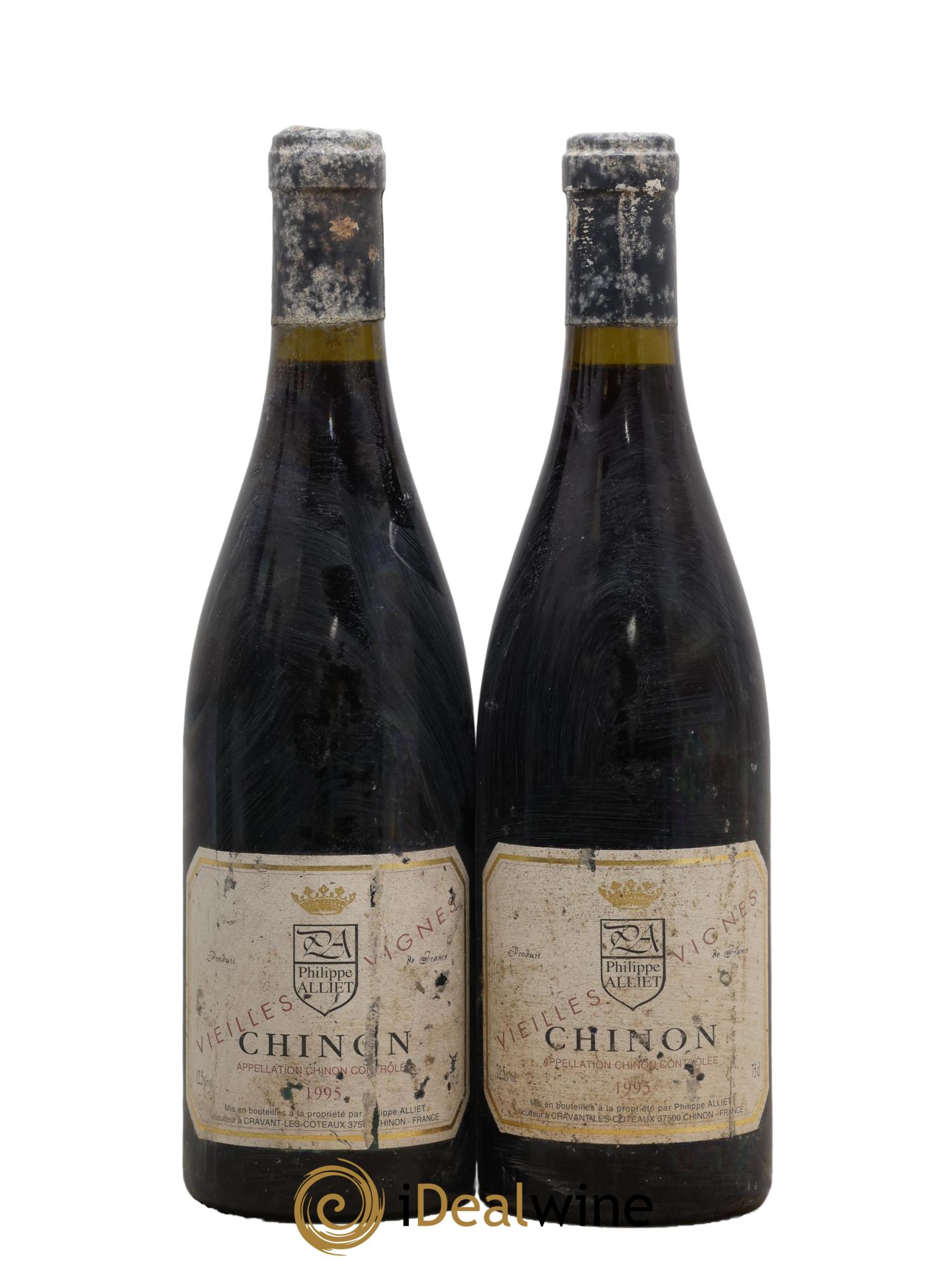 Chinon Vieilles Vignes Philippe Alliet 1995 - Lot of 2 bottles - 0