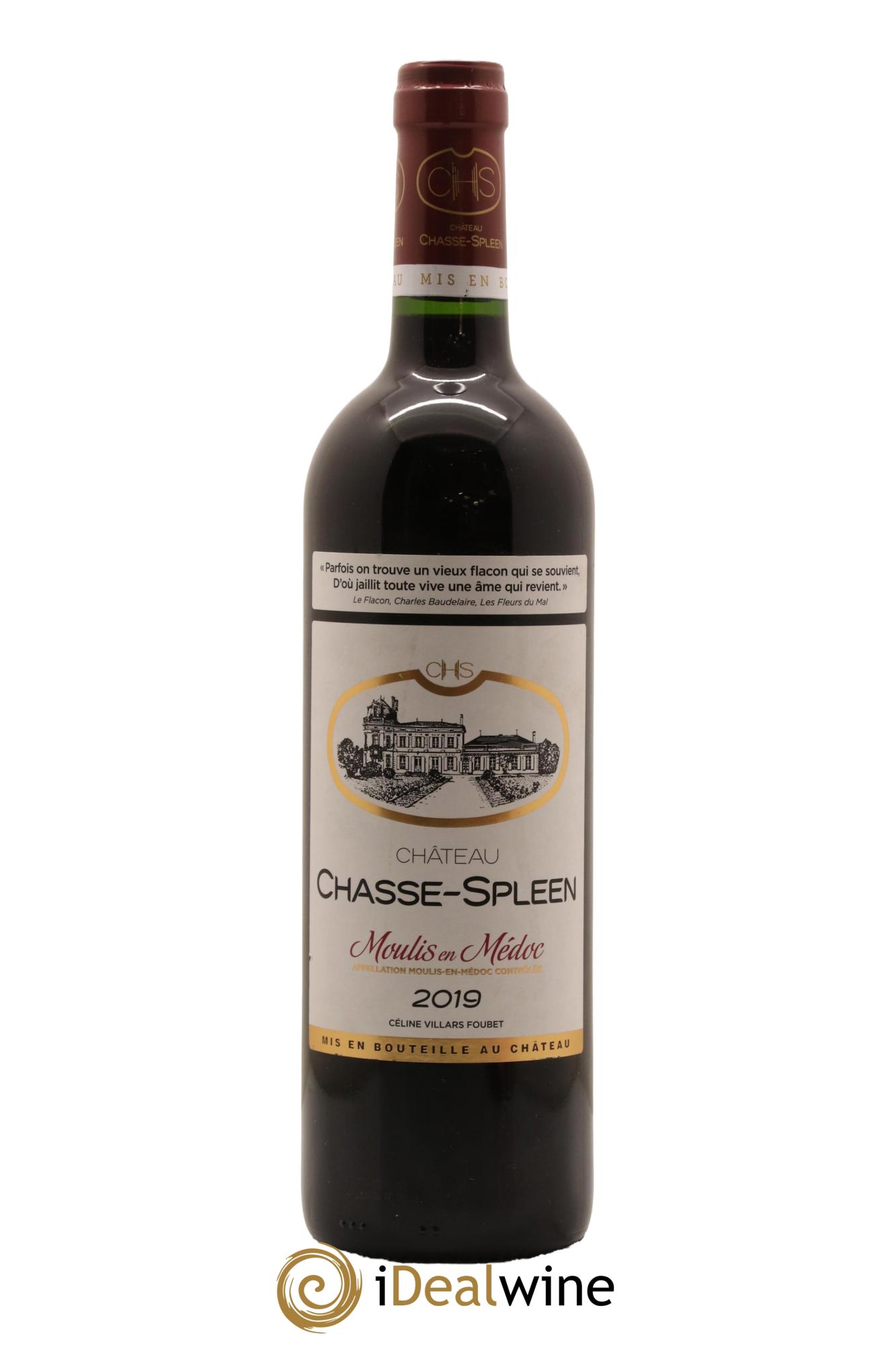 Château Chasse Spleen 2019 - Lot de 1 bouteille - 0
