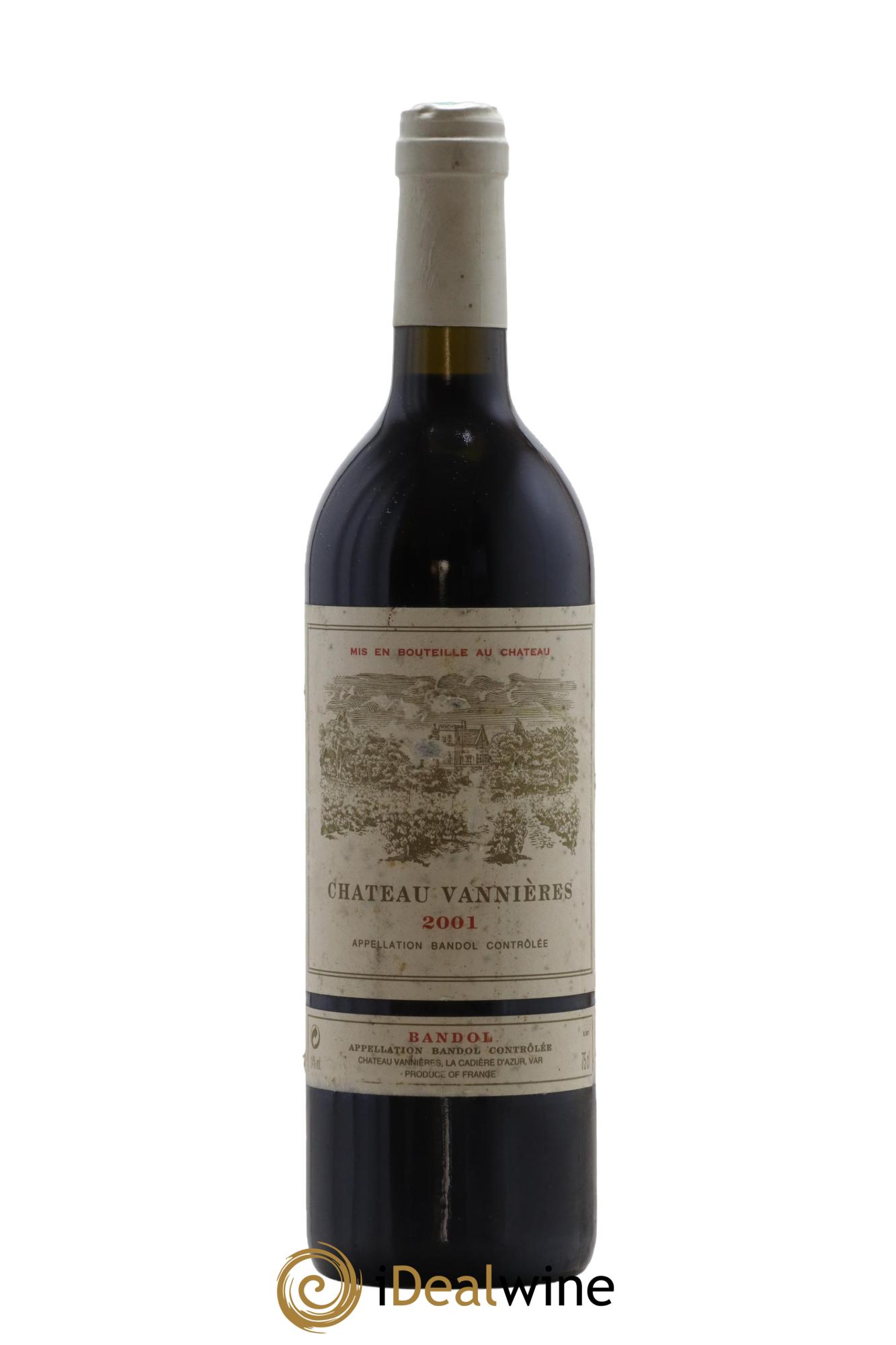 Bandol Château Vannières Éric et Charles-Éric Boisseaux 2001 - Lot de 1 bouteille - 0
